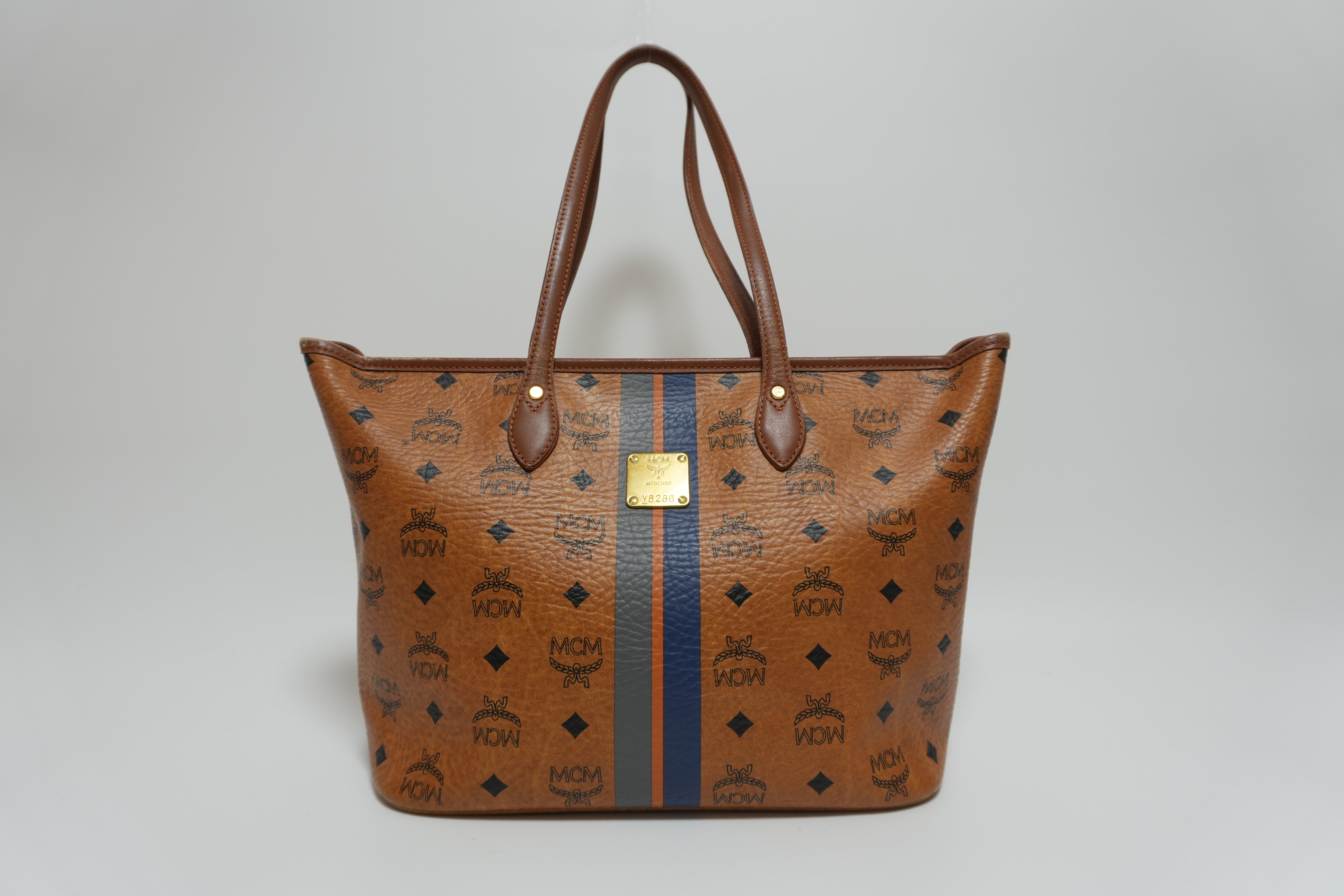 MCM Visetos Tote Bag Used