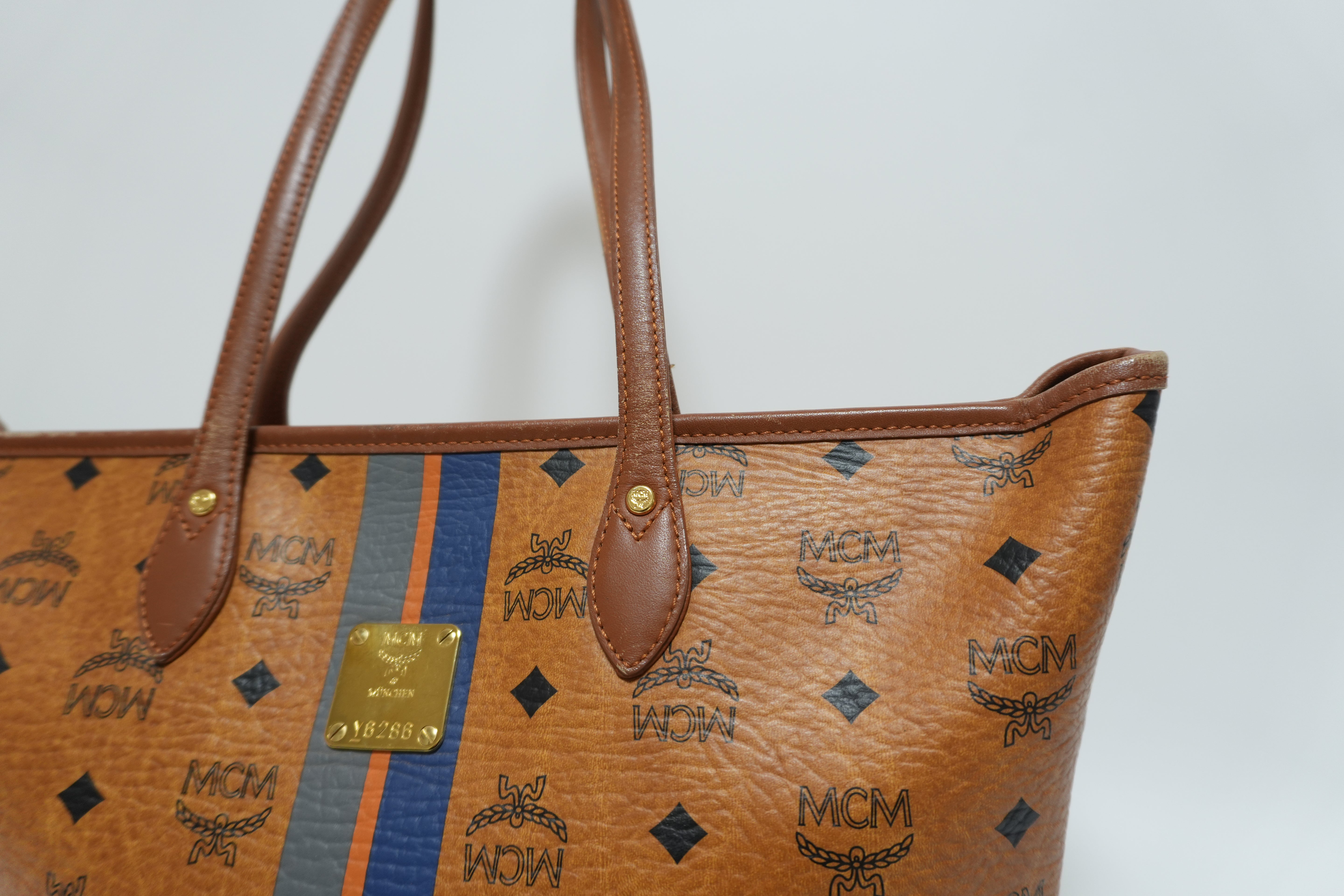 MCM Visetos Tote Bag Used