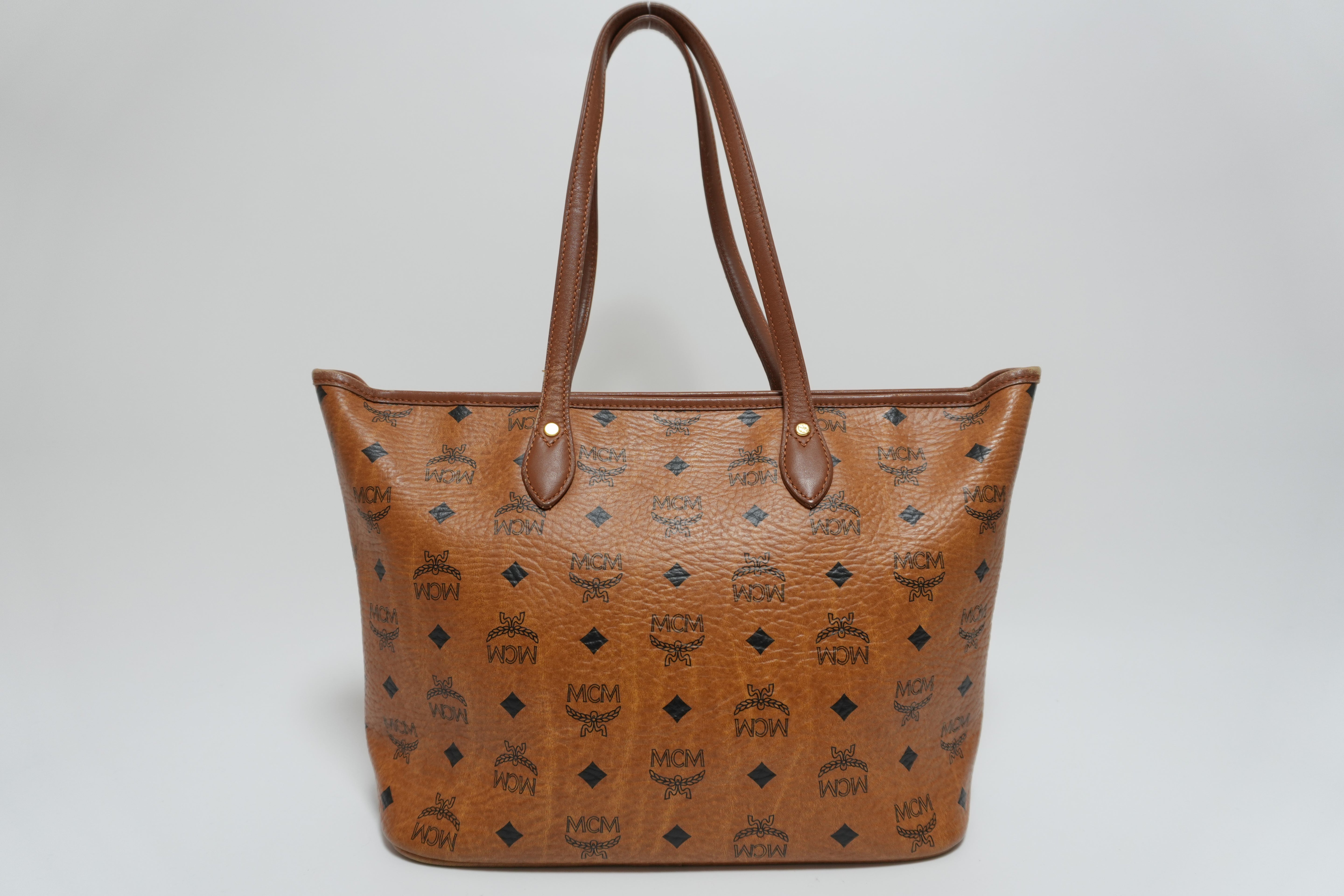 MCM Visetos Tote Bag Used