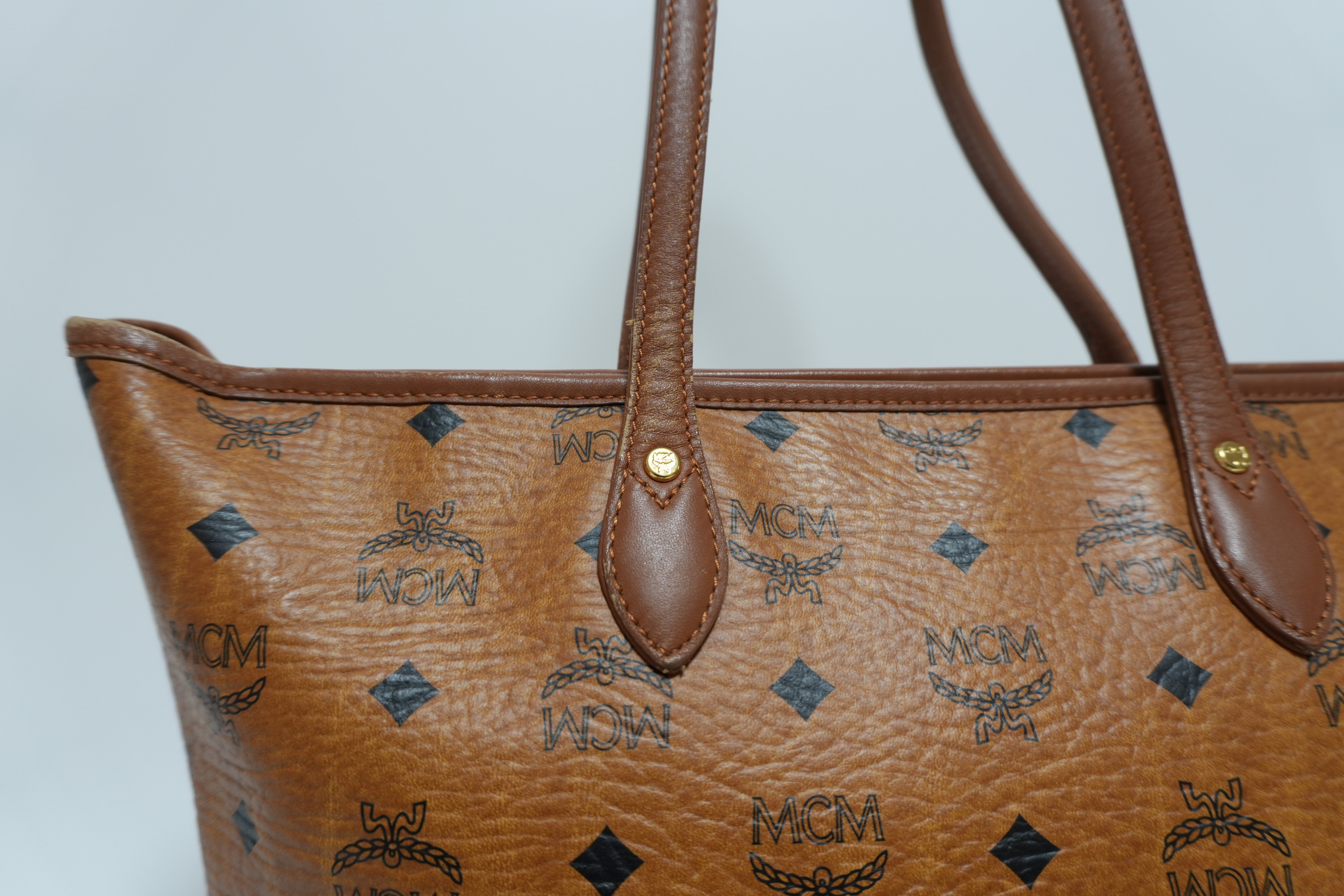 MCM Visetos Tote Bag Used