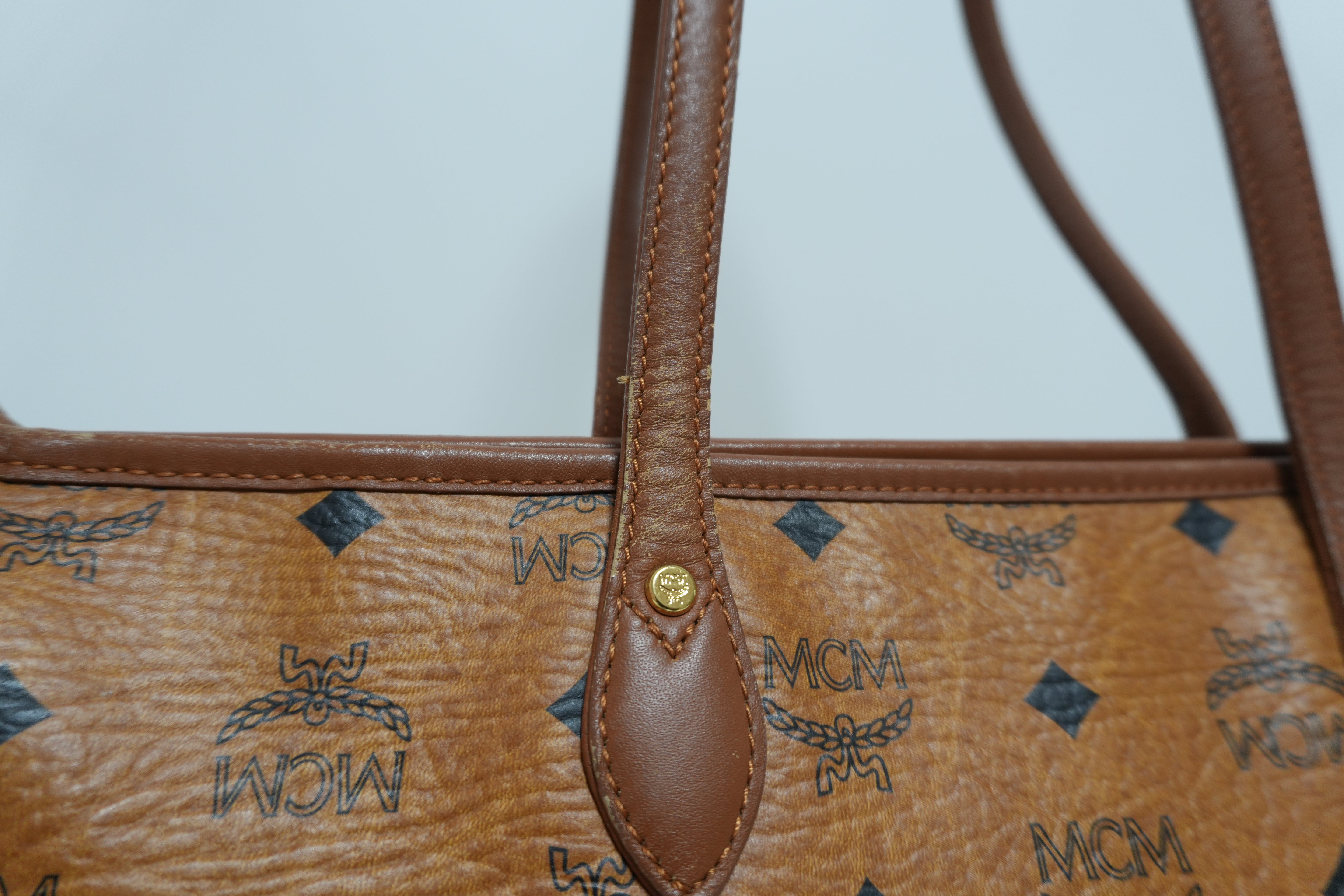 MCM Visetos Tote Bag Used