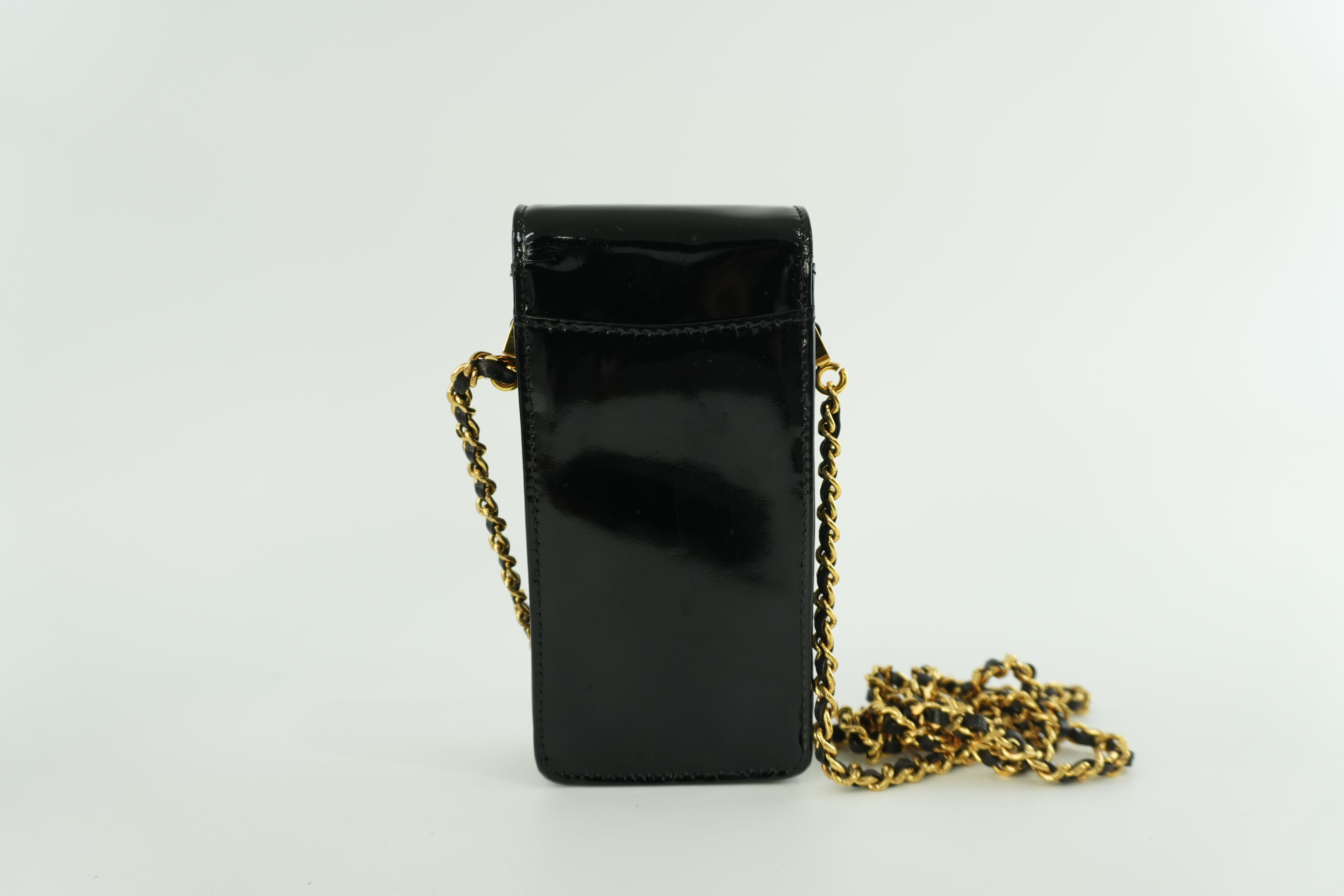Chanel Coco Mark Chain Shoulder Bag Black Used
