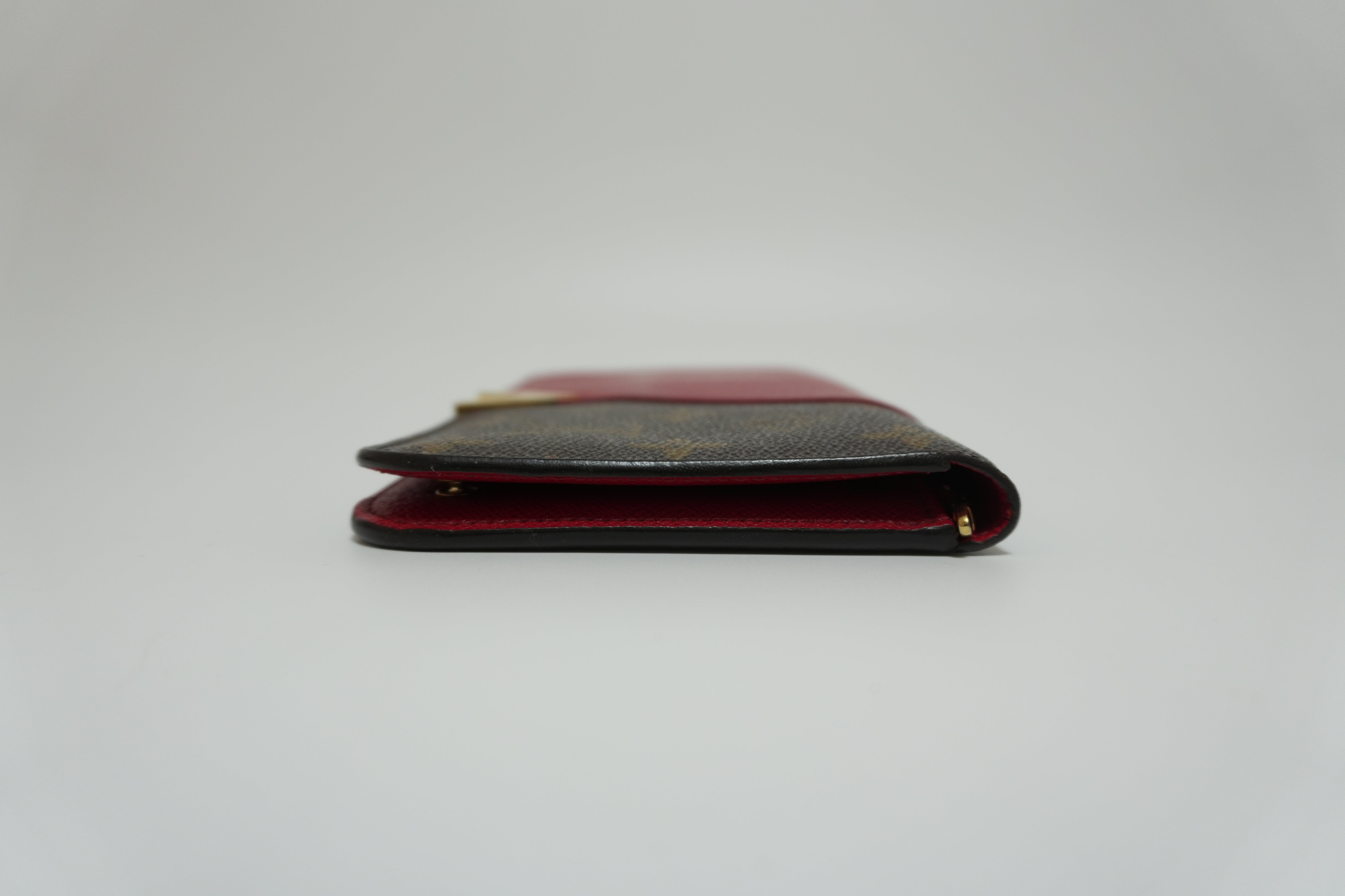 Louis Vuitton Monogram Kimono Wallet Red Used