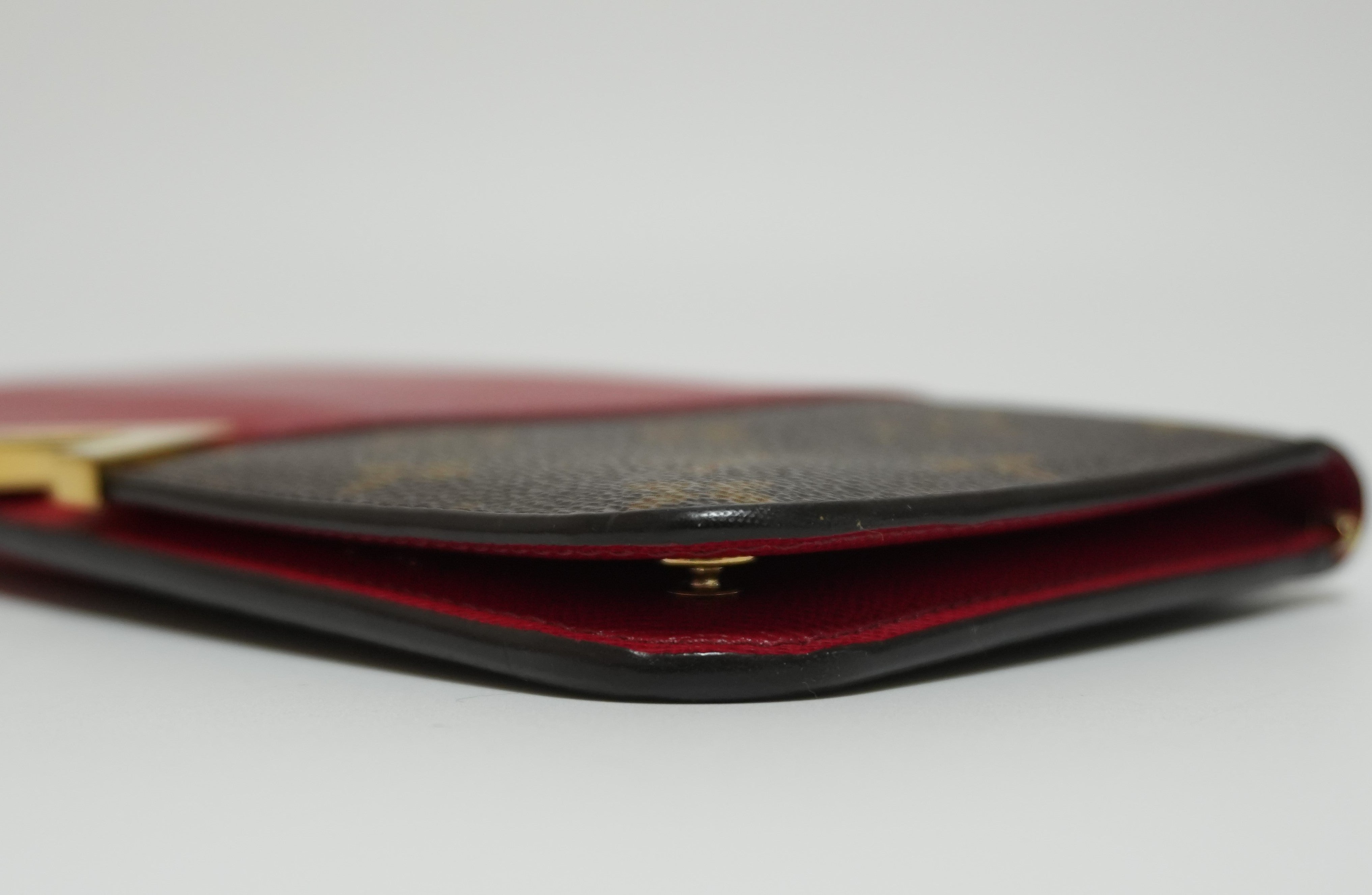 Louis Vuitton Monogram Kimono Wallet Red Used