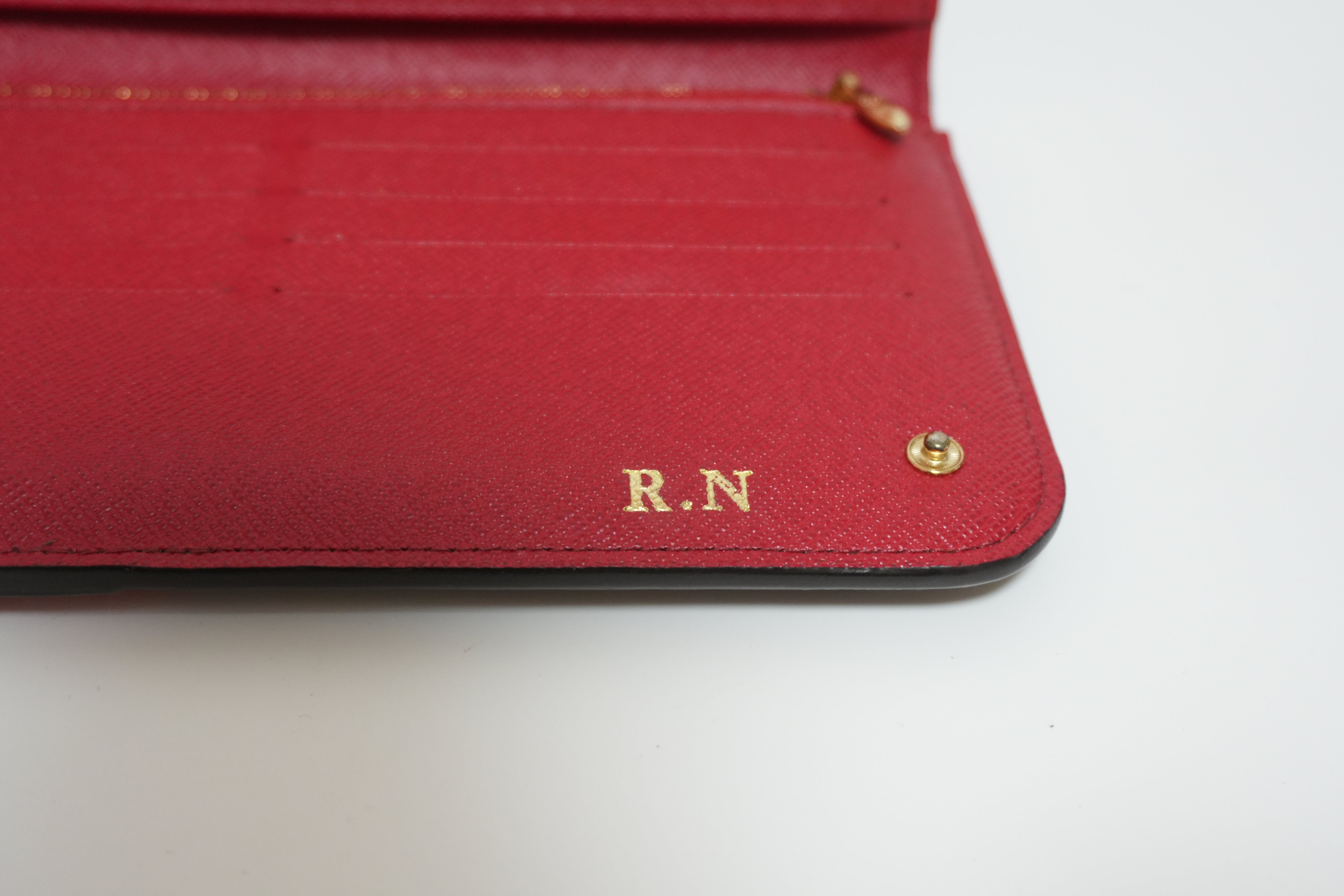 Louis Vuitton Monogram Kimono Wallet Red Used