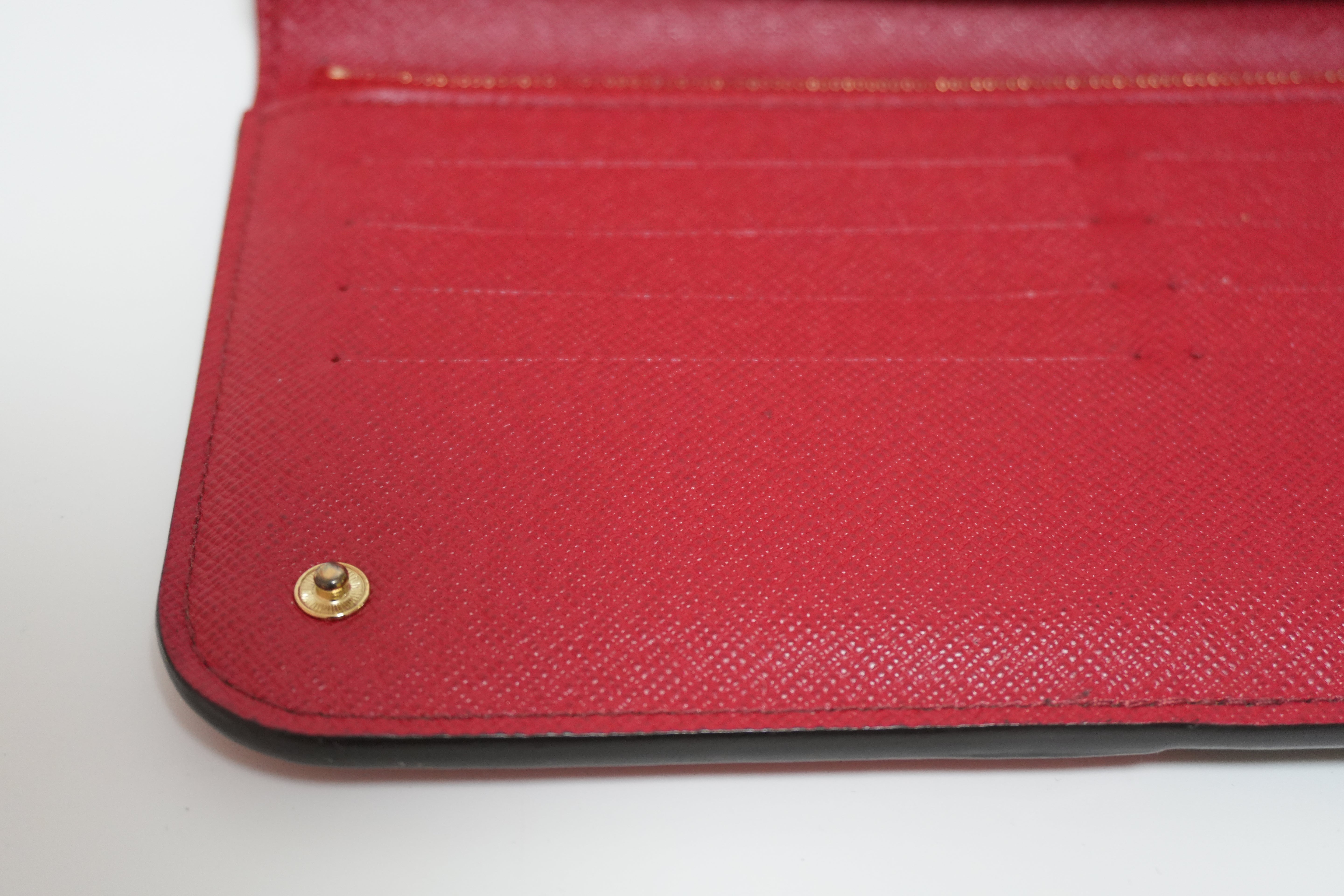 Louis Vuitton Monogram Kimono Wallet Red Used