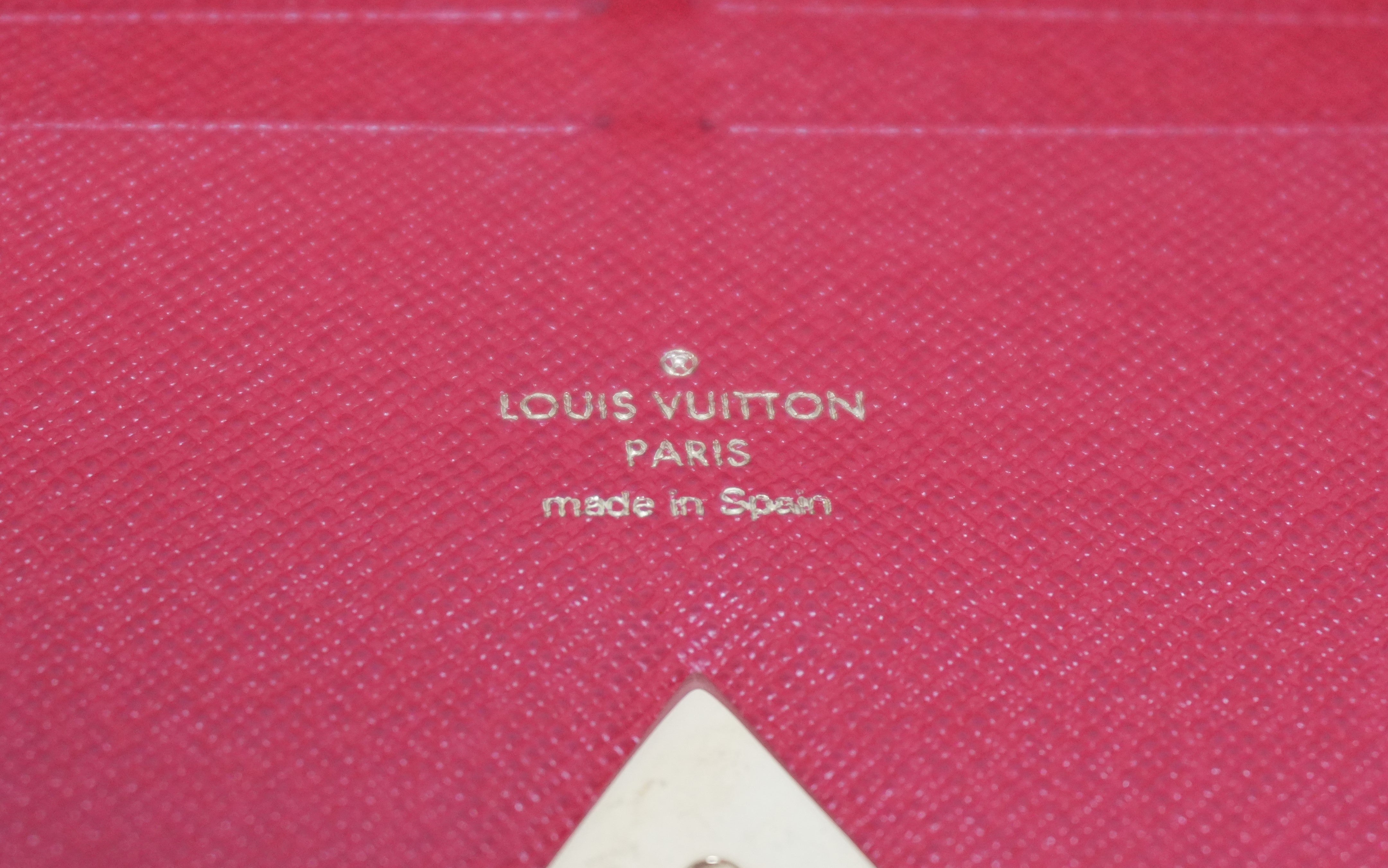 Louis Vuitton Monogram Kimono Wallet Red Used