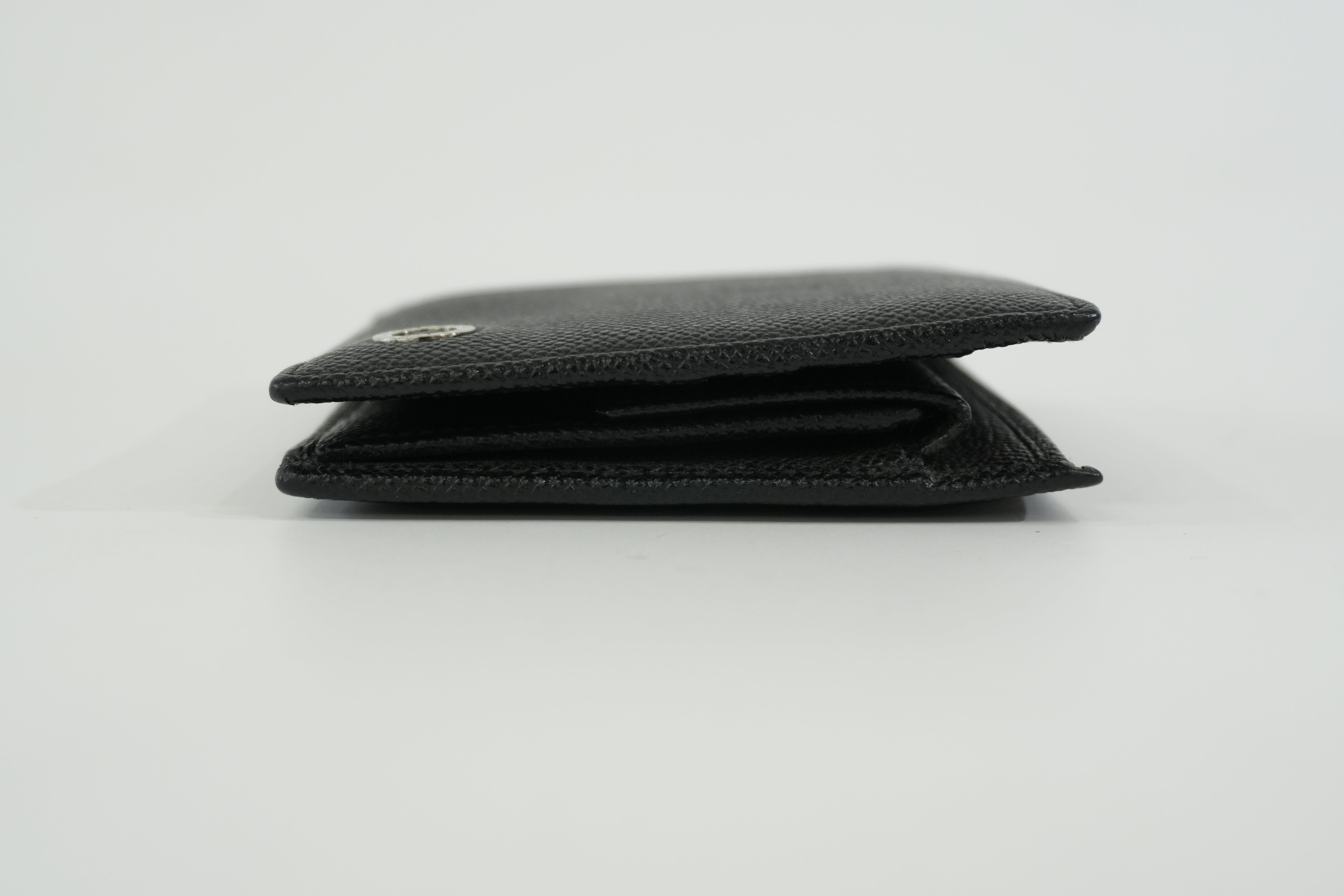 Pre-owned Bulgari Bifold Wallet Black
