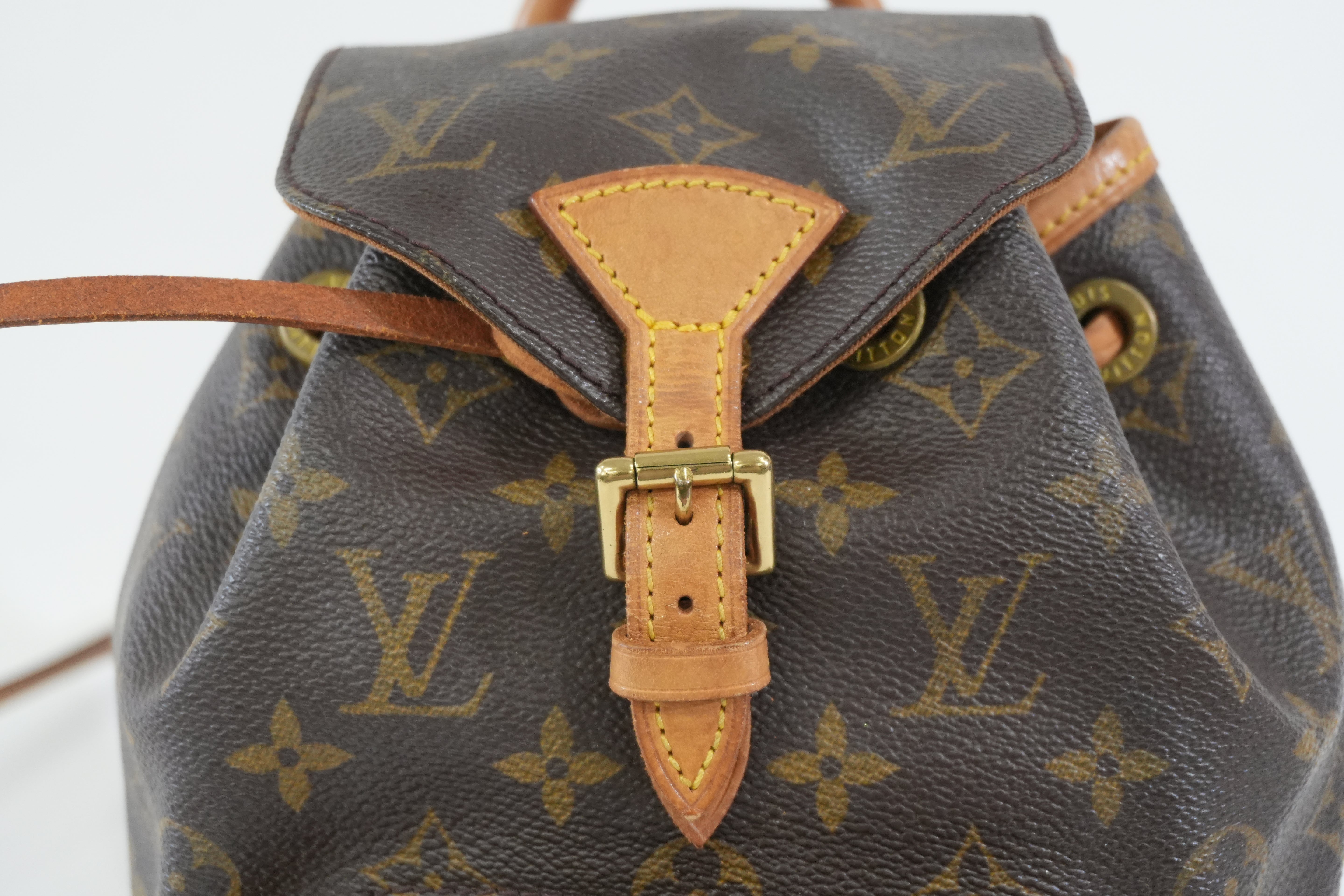 Pre-owned Louis Vuitton Monogram Montsouris MM Backpack