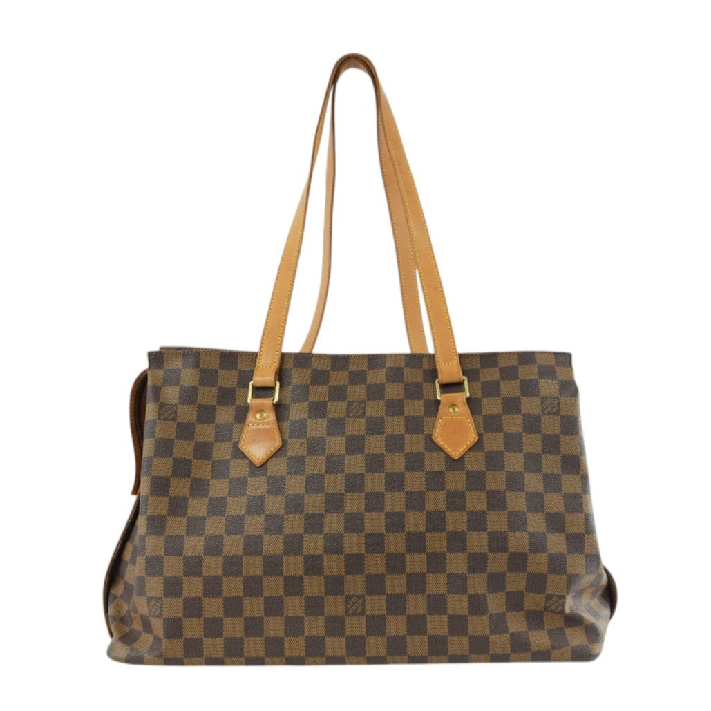 Louis Vuitton Damier Ebene Centenaire Columbine Shoulder Tote Bag Used