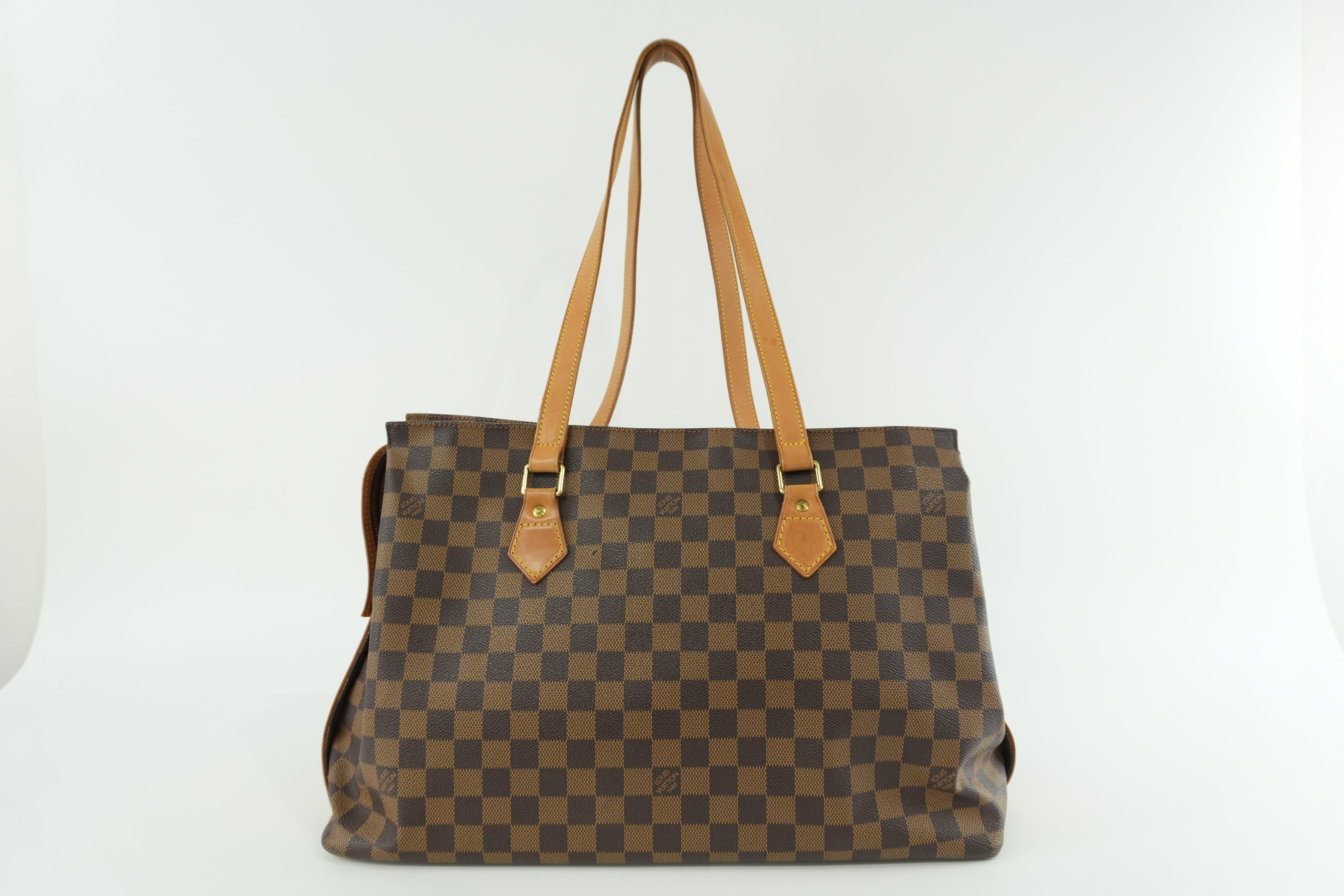 Louis Vuitton Damier Ebene Centenaire Columbine Shoulder Tote Bag Used