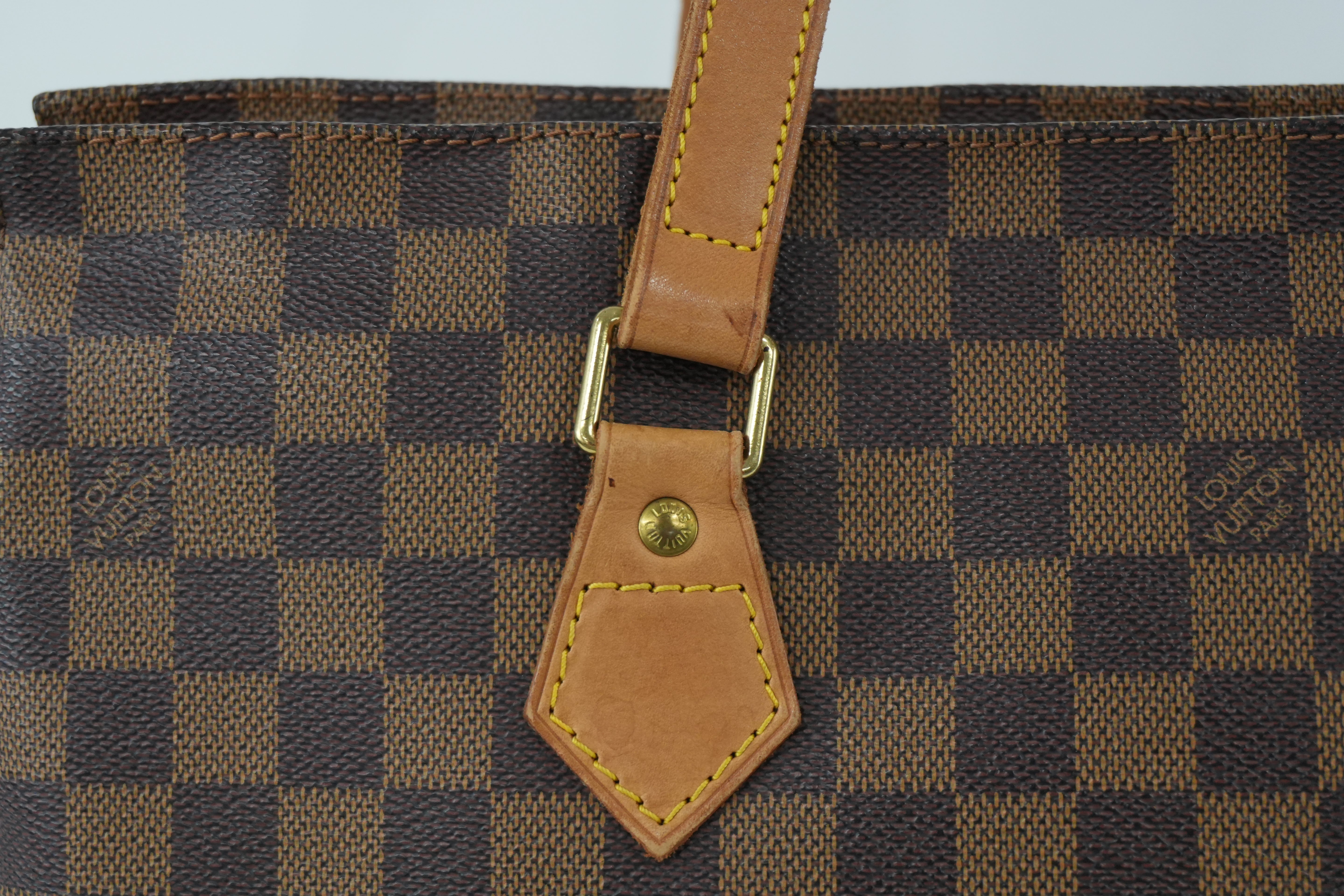 Louis Vuitton Damier Ebene Centenaire Columbine Shoulder Tote Bag Used