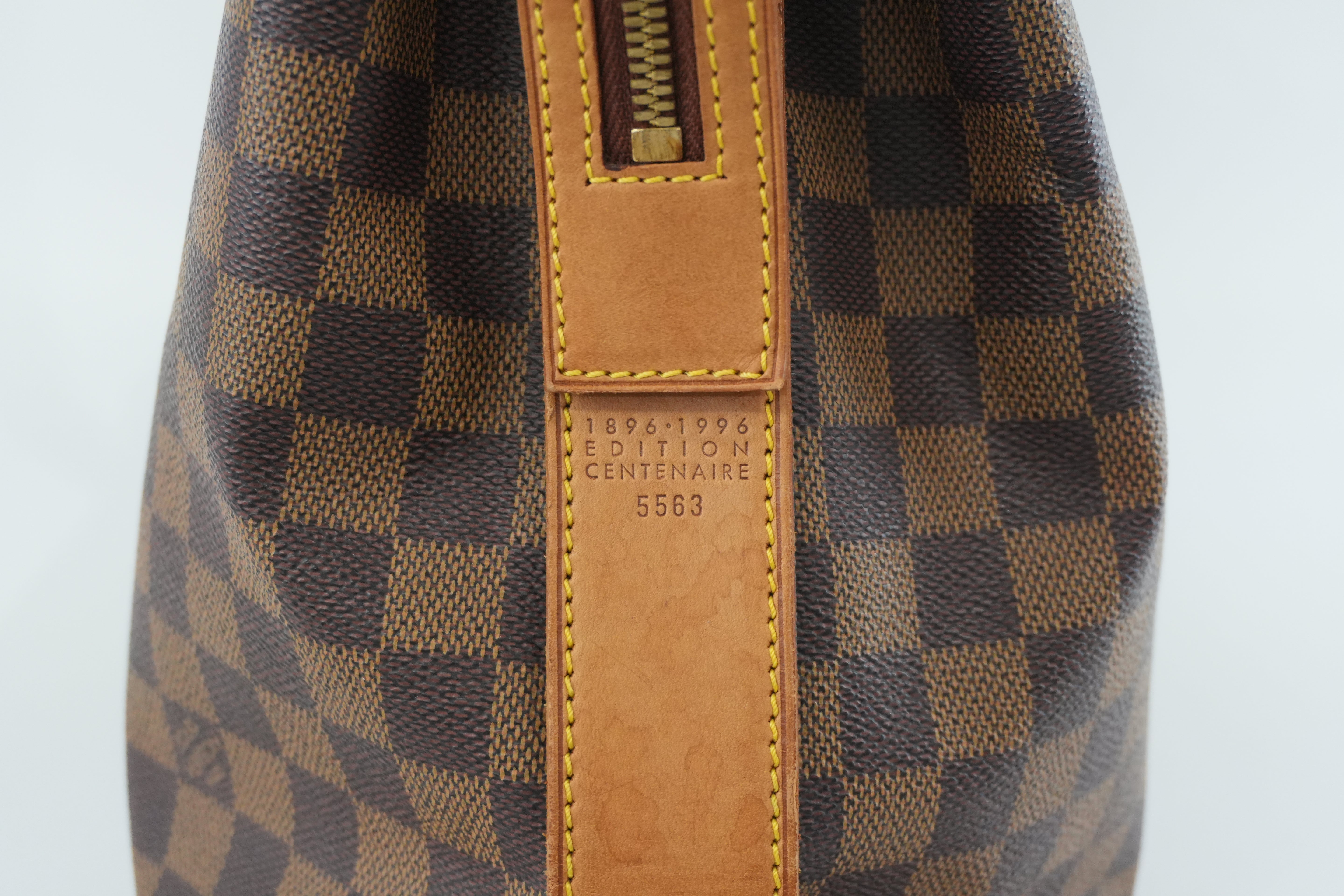 Louis Vuitton Damier Ebene Centenaire Columbine Shoulder Tote Bag Used