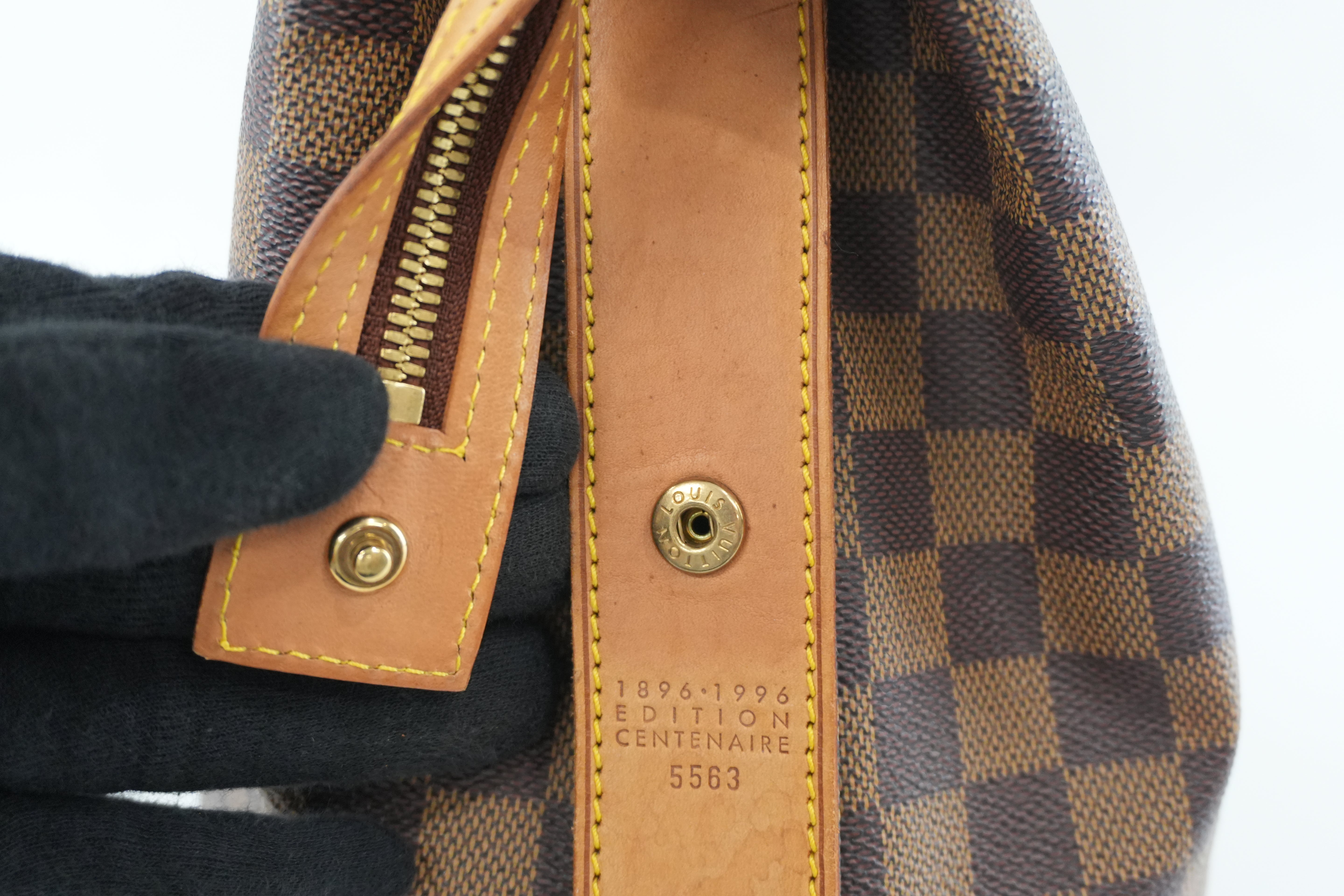 Louis Vuitton Damier Ebene Centenaire Columbine Shoulder Tote Bag Used