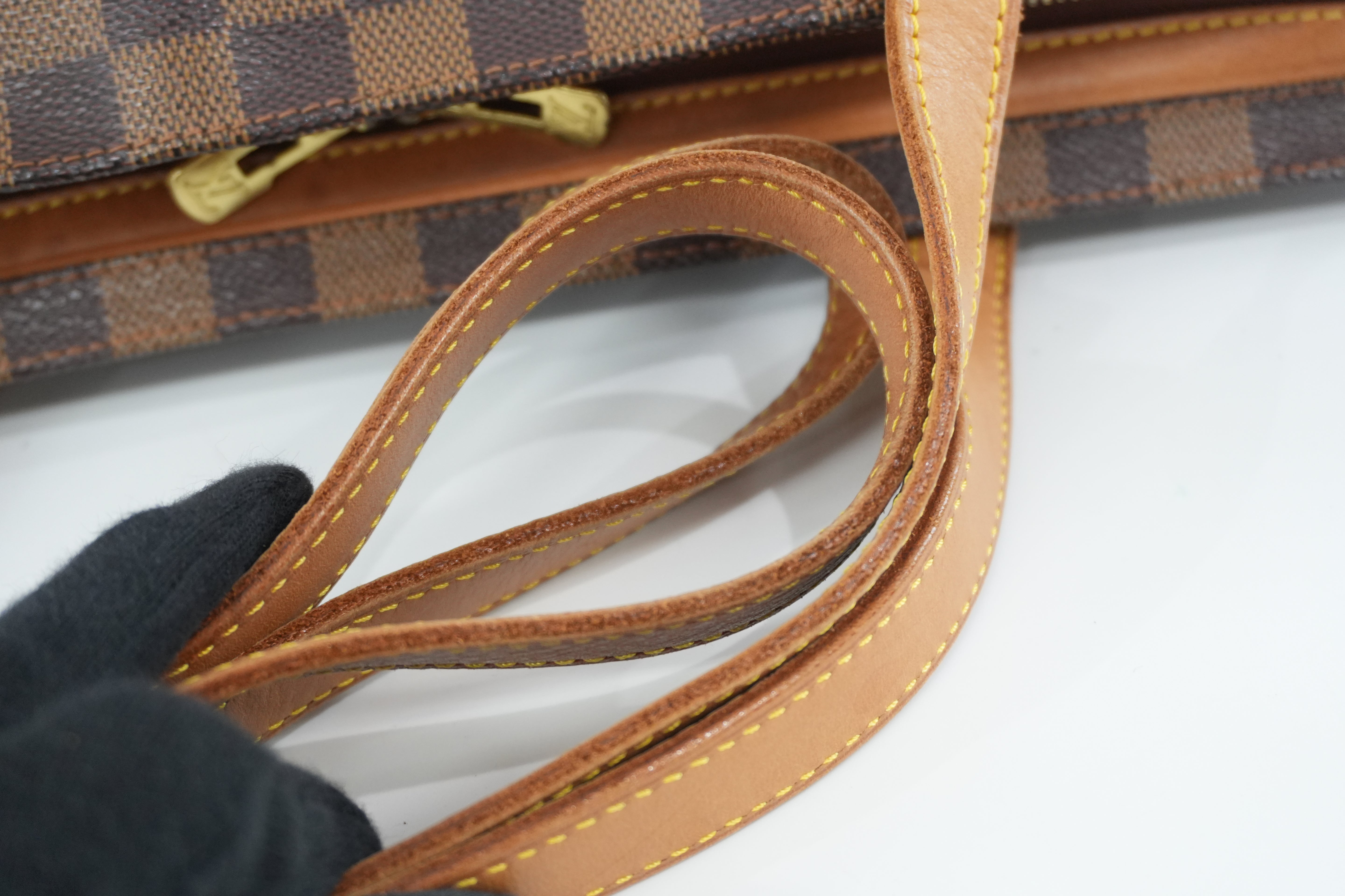 Louis Vuitton Damier Ebene Centenaire Columbine Shoulder Tote Bag Used