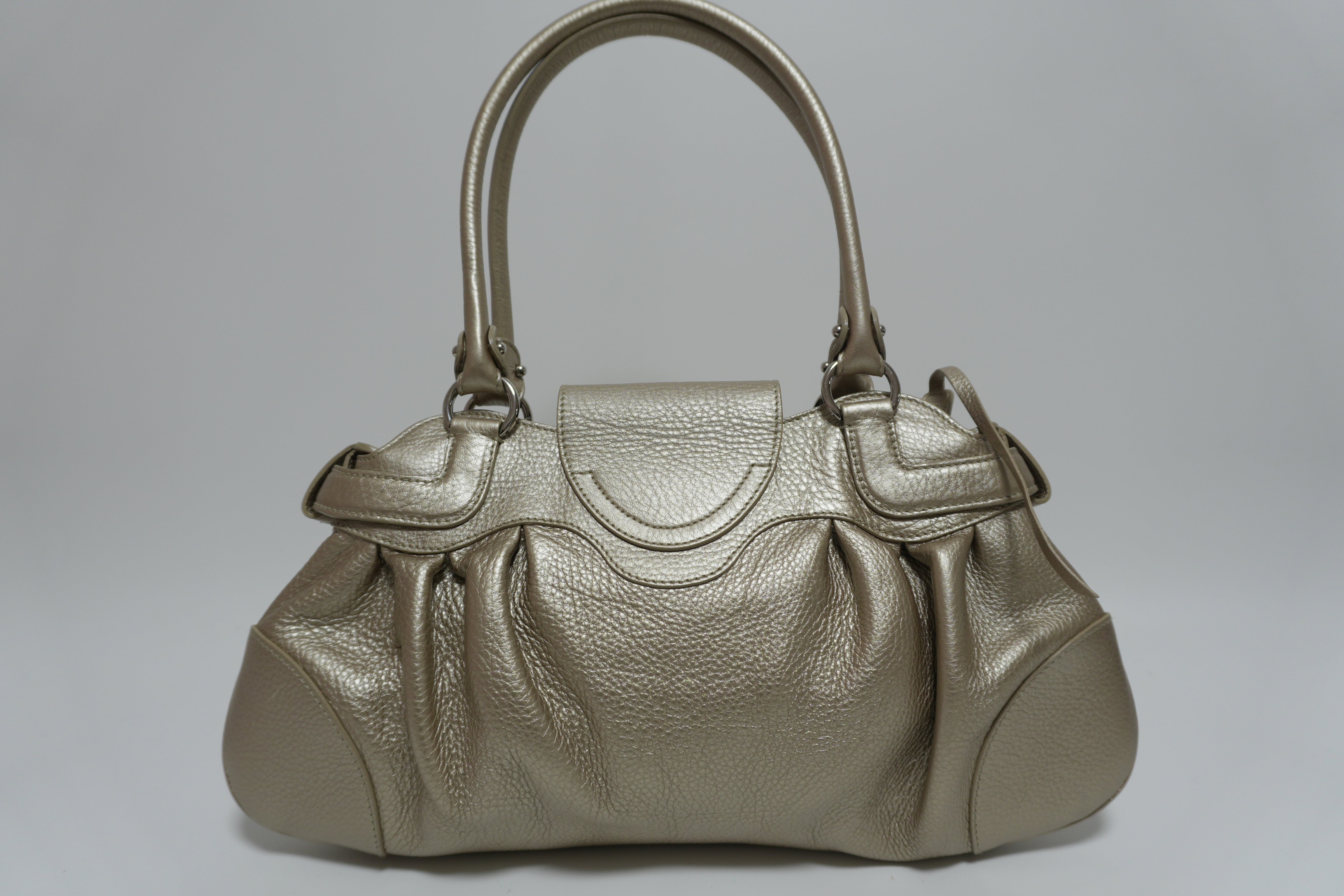 Ferragamo Metallic Shoulder Bag Used