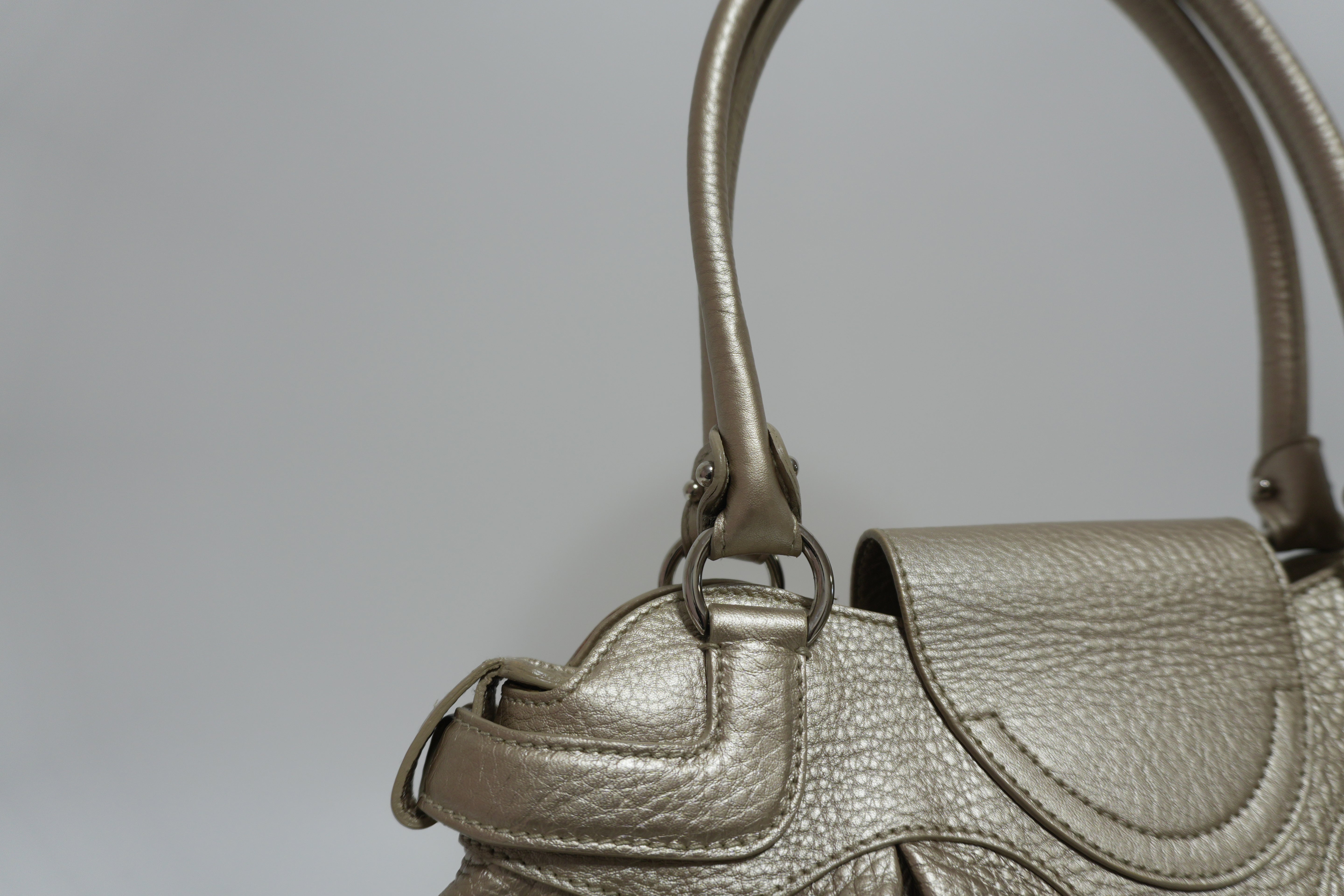 Ferragamo Metallic Shoulder Bag Used