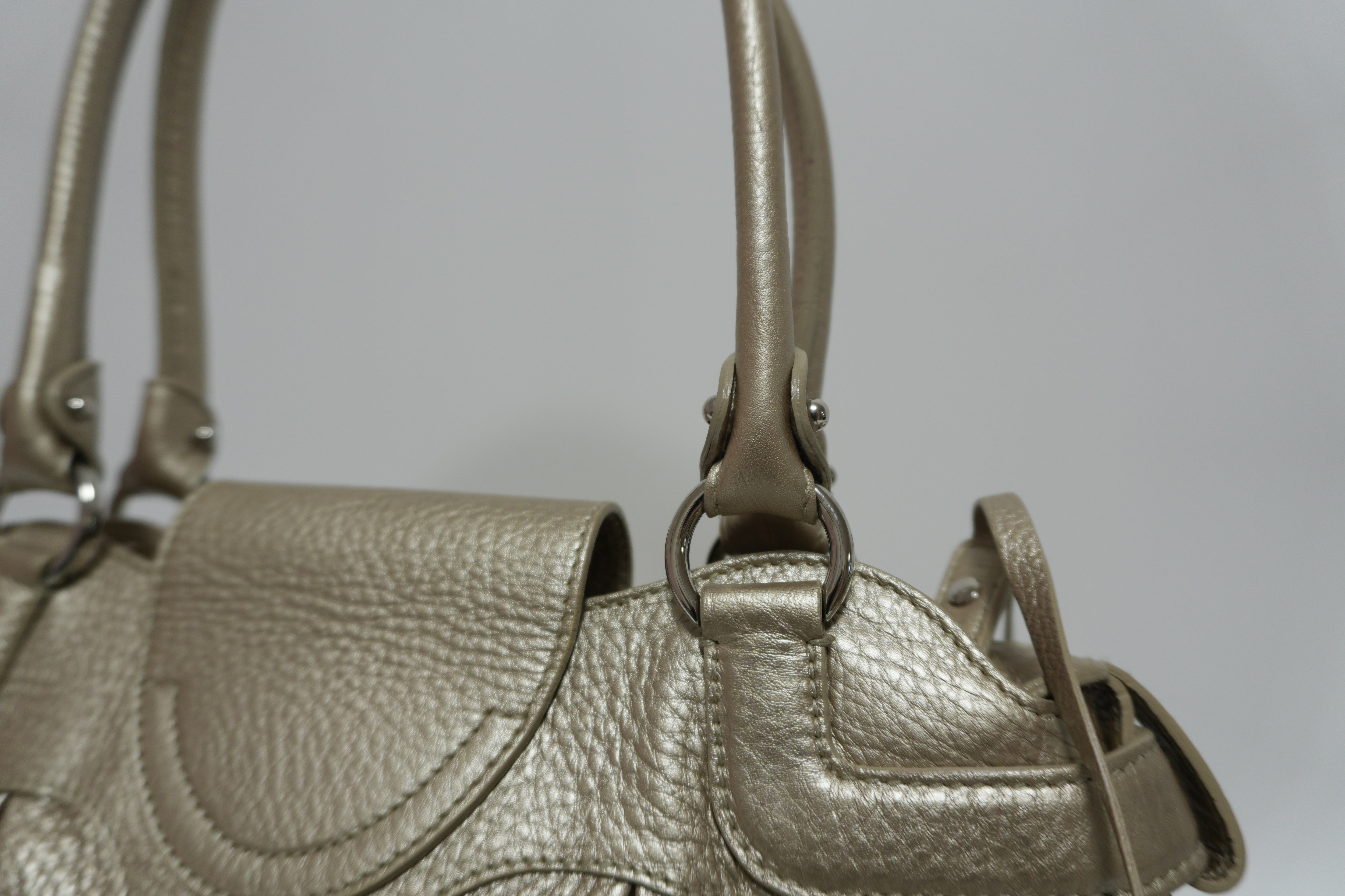 Ferragamo Metallic Shoulder Bag Used