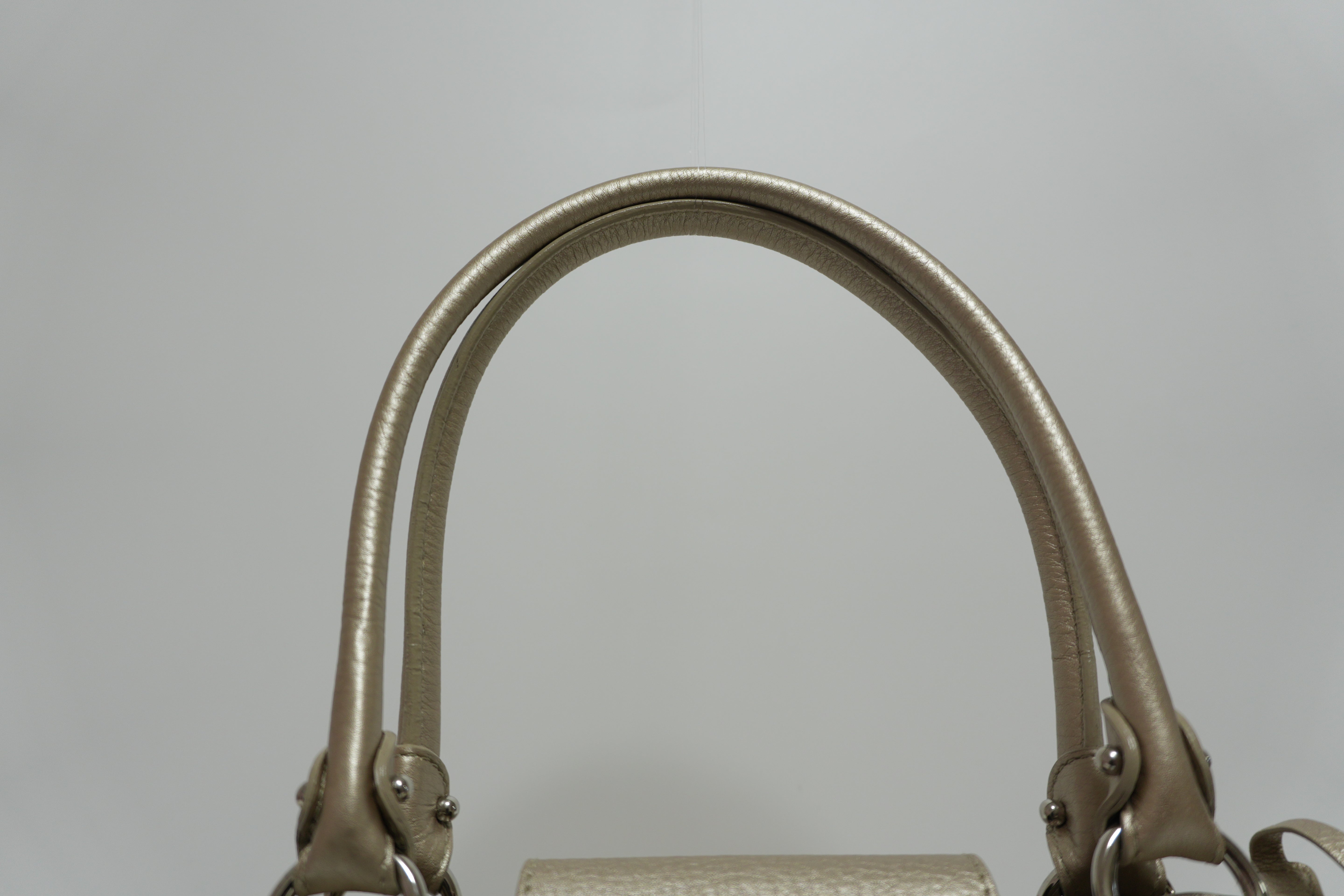 Ferragamo Metallic Shoulder Bag Used