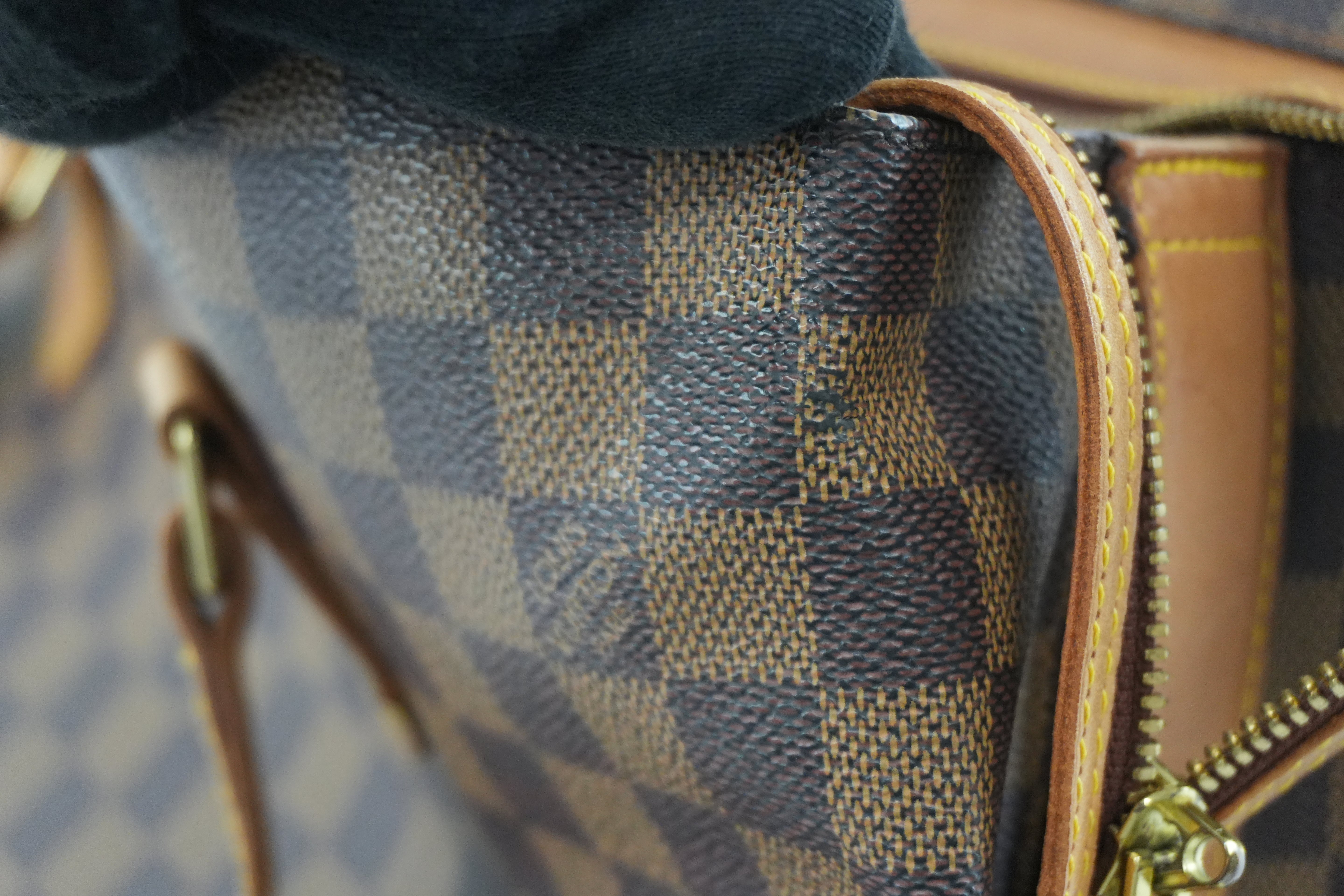 Louis Vuitton Damier Ebene Centenaire Columbine Shoulder Tote Bag Used