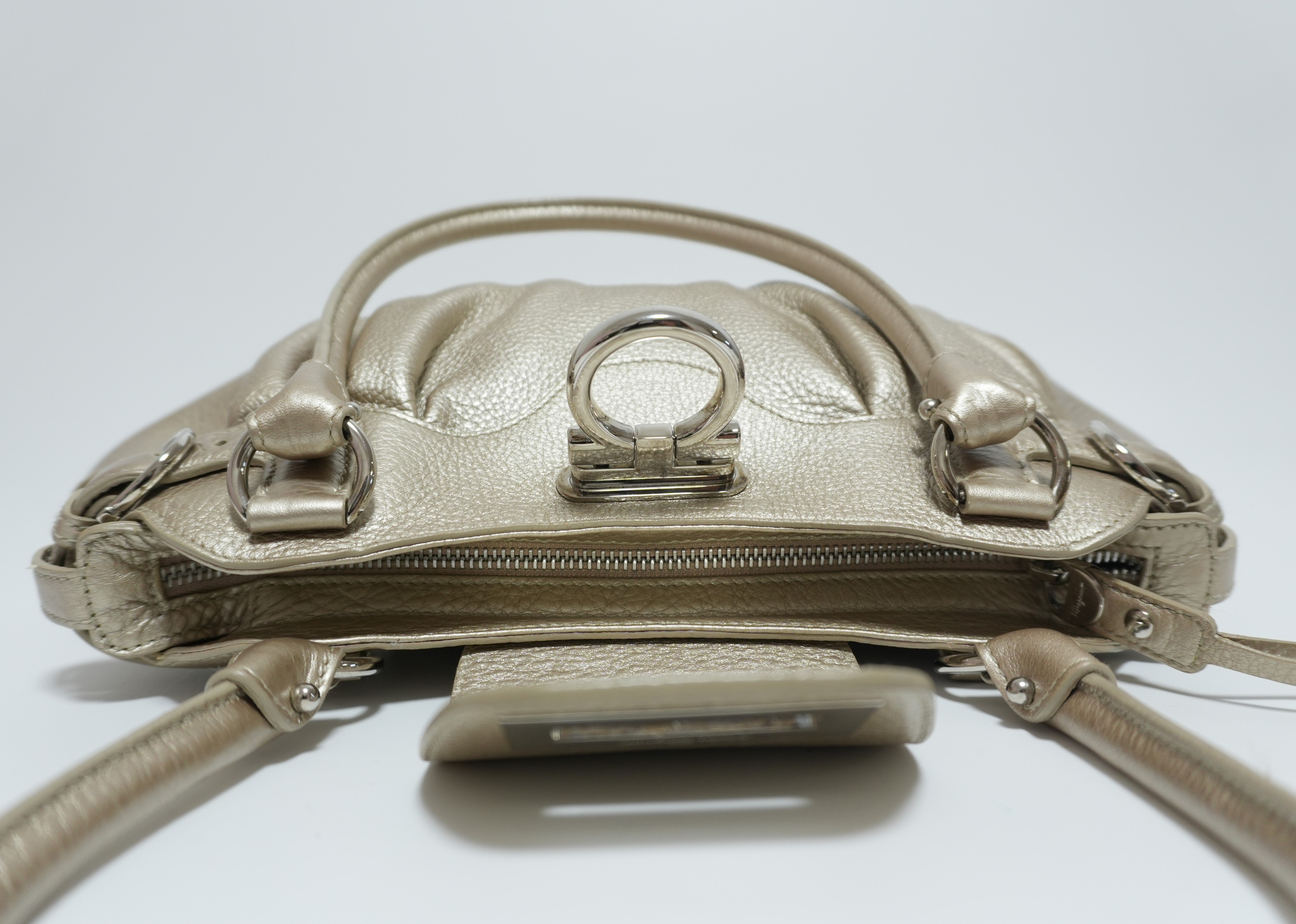 Ferragamo Metallic Shoulder Bag Used