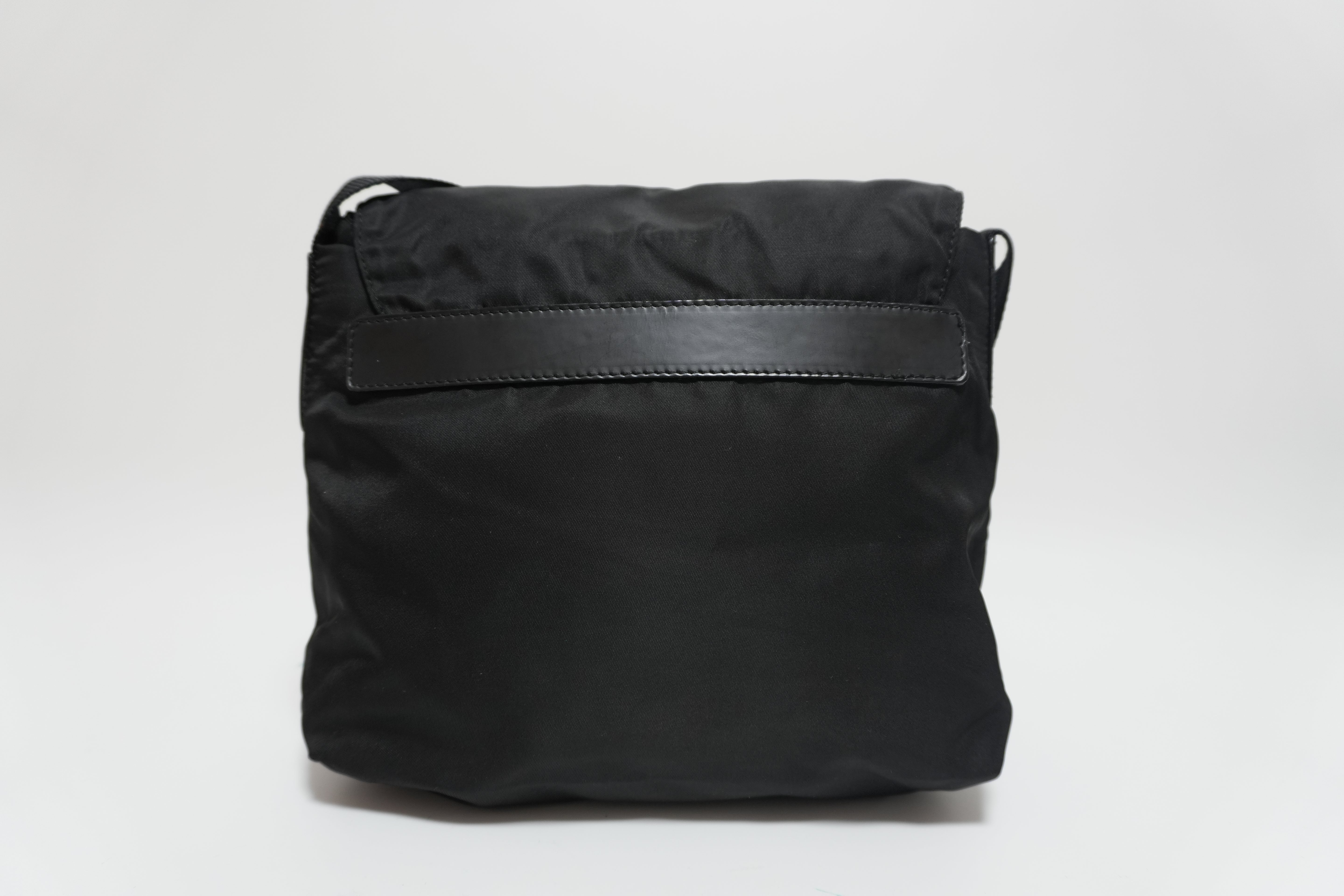 Prada Nylon Shoulder Bag Black Used