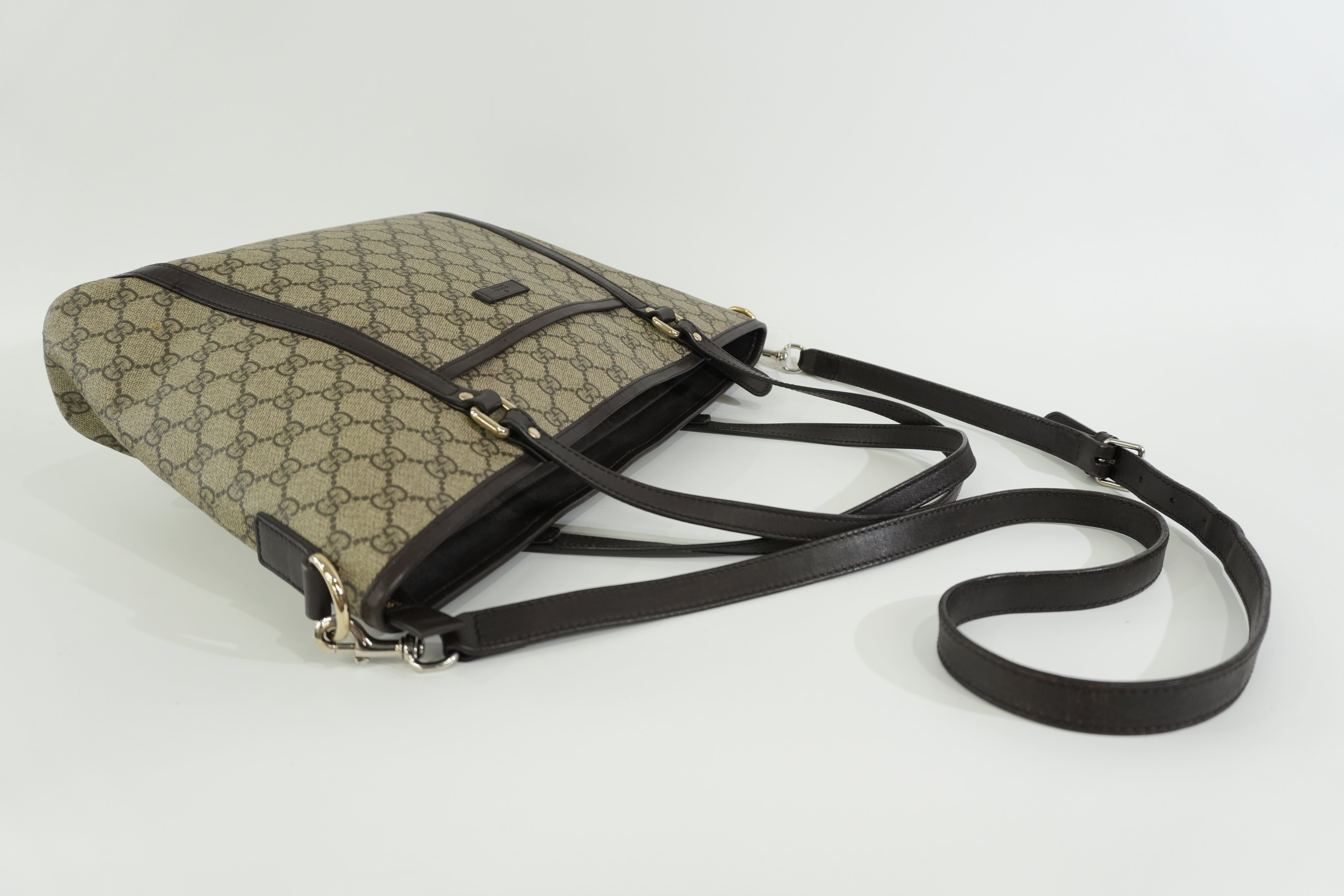 Pre-owned Gucci Guccisima Two Way Shoulder Bag Brown