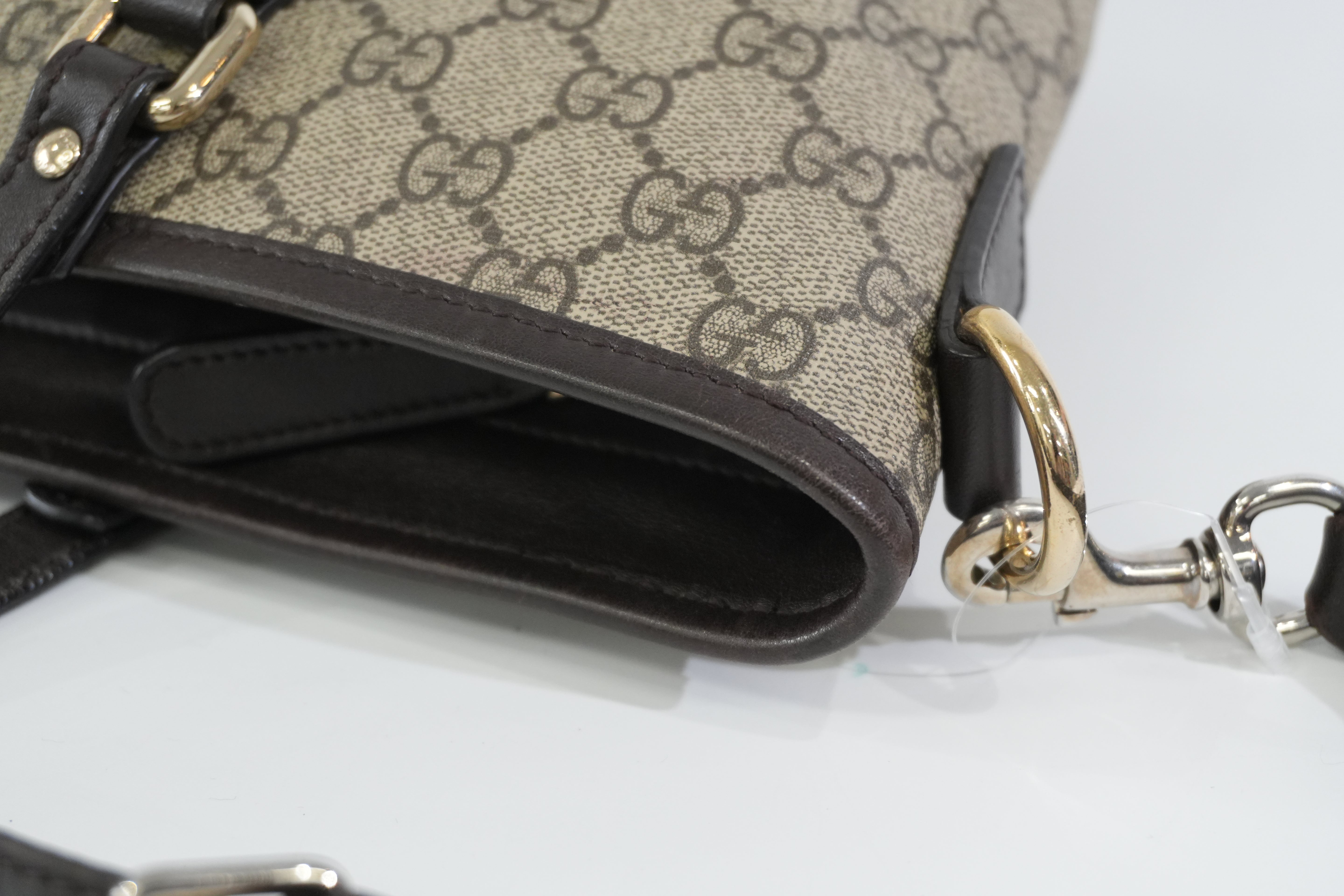 Pre-owned Gucci Guccisima Two Way Shoulder Bag Brown