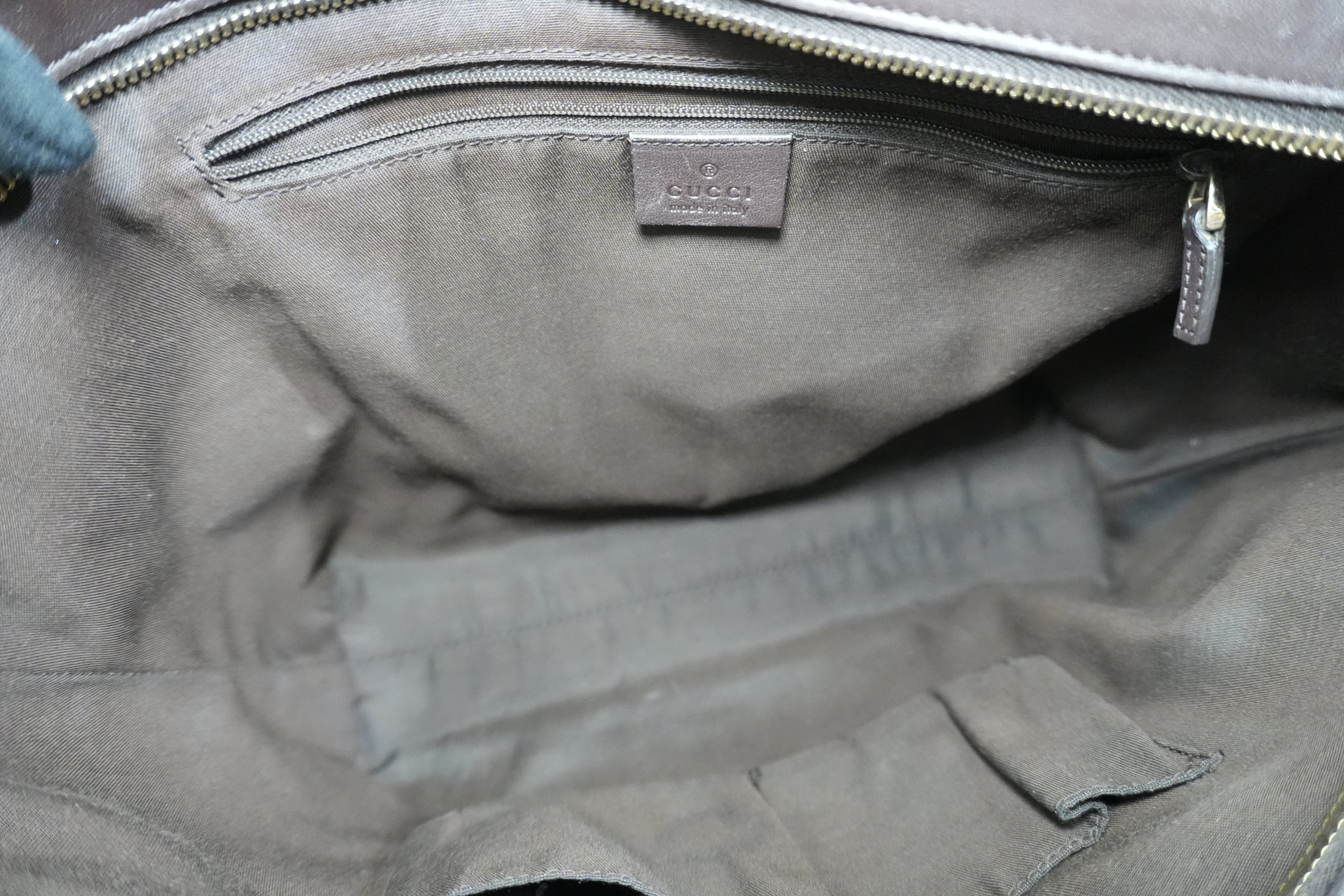 Pre-owned Gucci Guccisima Two Way Shoulder Bag Brown