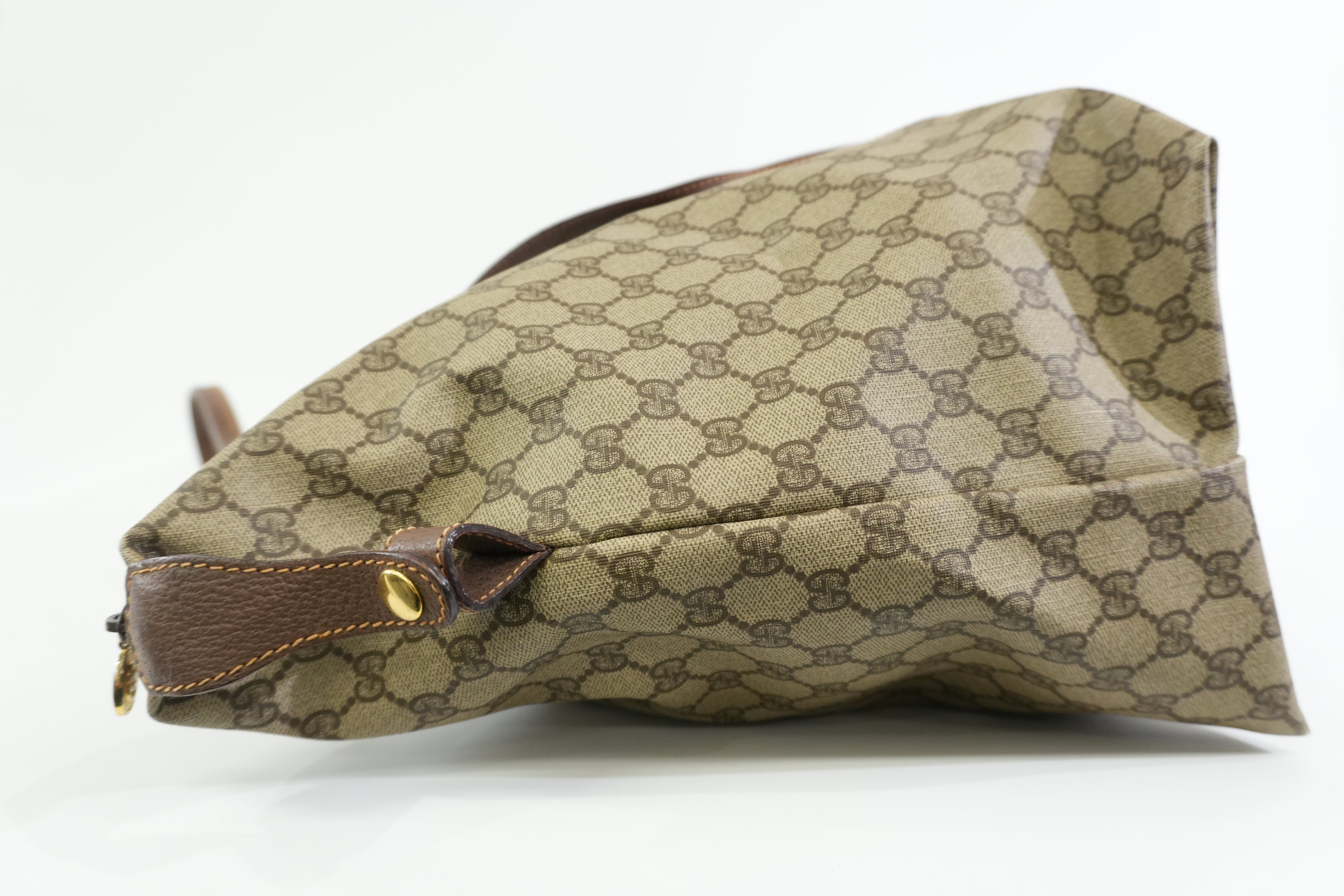 Pre-owned Gucci Guccisima Travel Tote Bag Brown