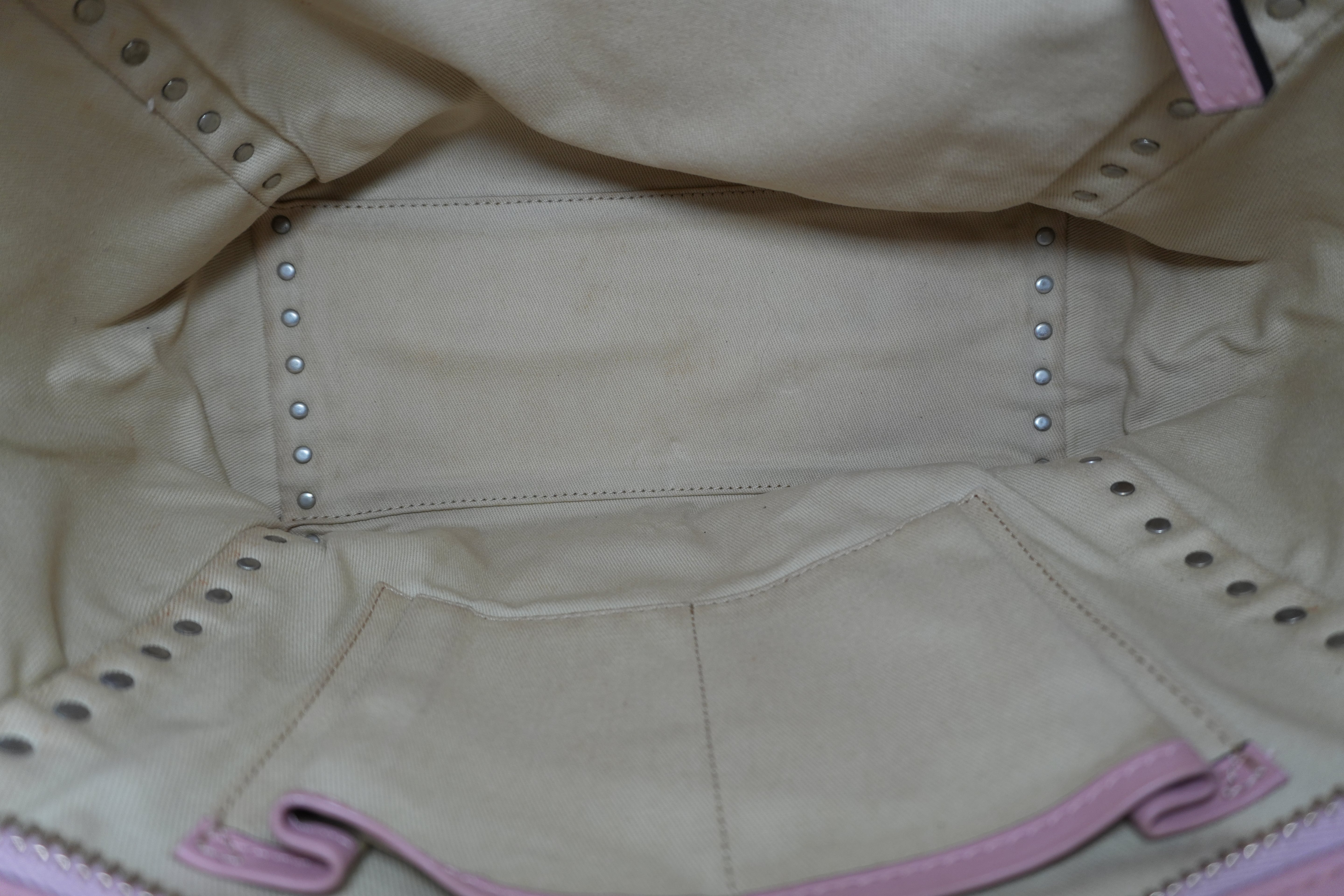 Pre-owned Valentino Two Way Studded Shoulder Bag Pink