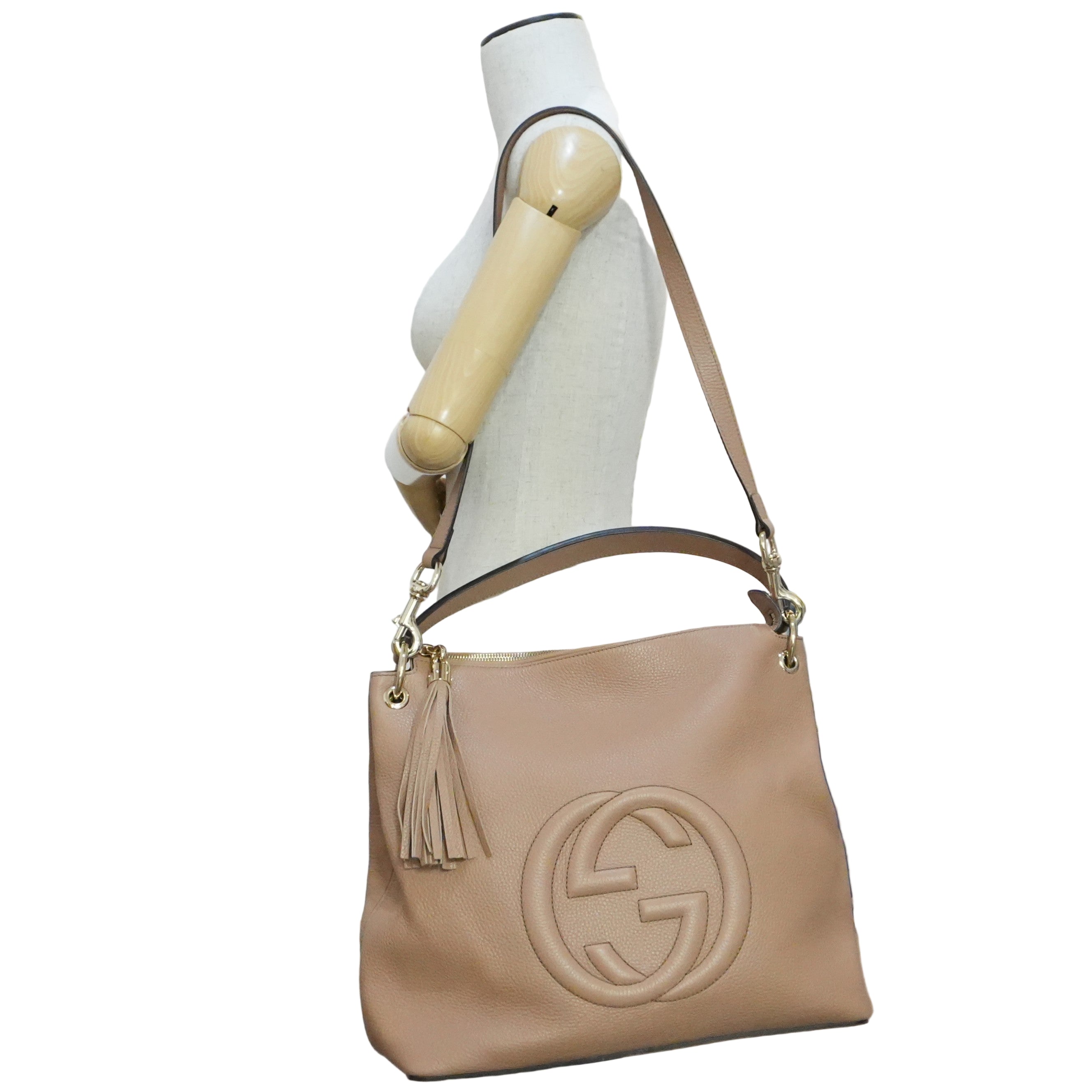 Pre-owned Gucci Soho Two Way Shoulder Bag Porcelain Rose