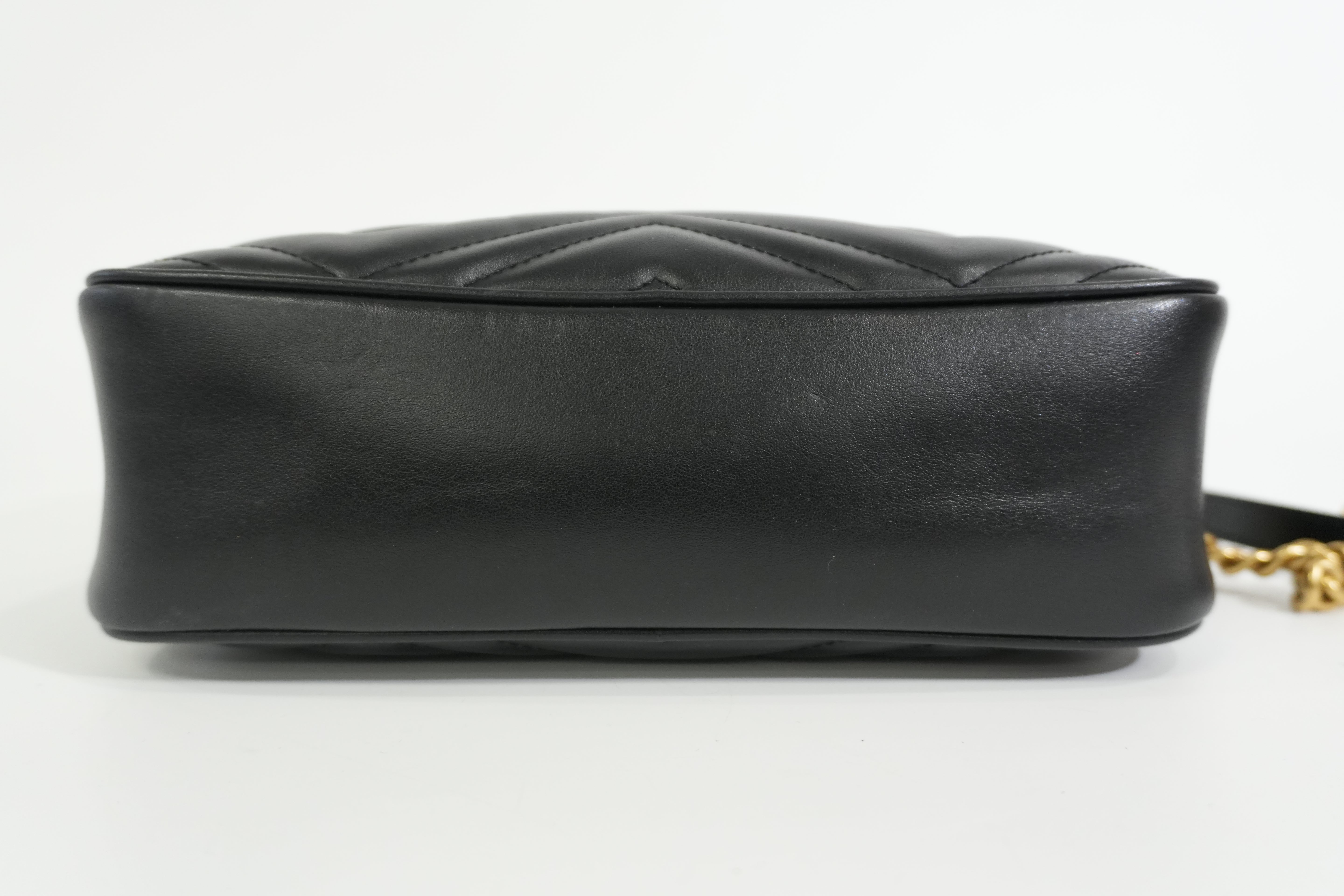 Pre-owned Gucci Marmont Shoulder Bag Black