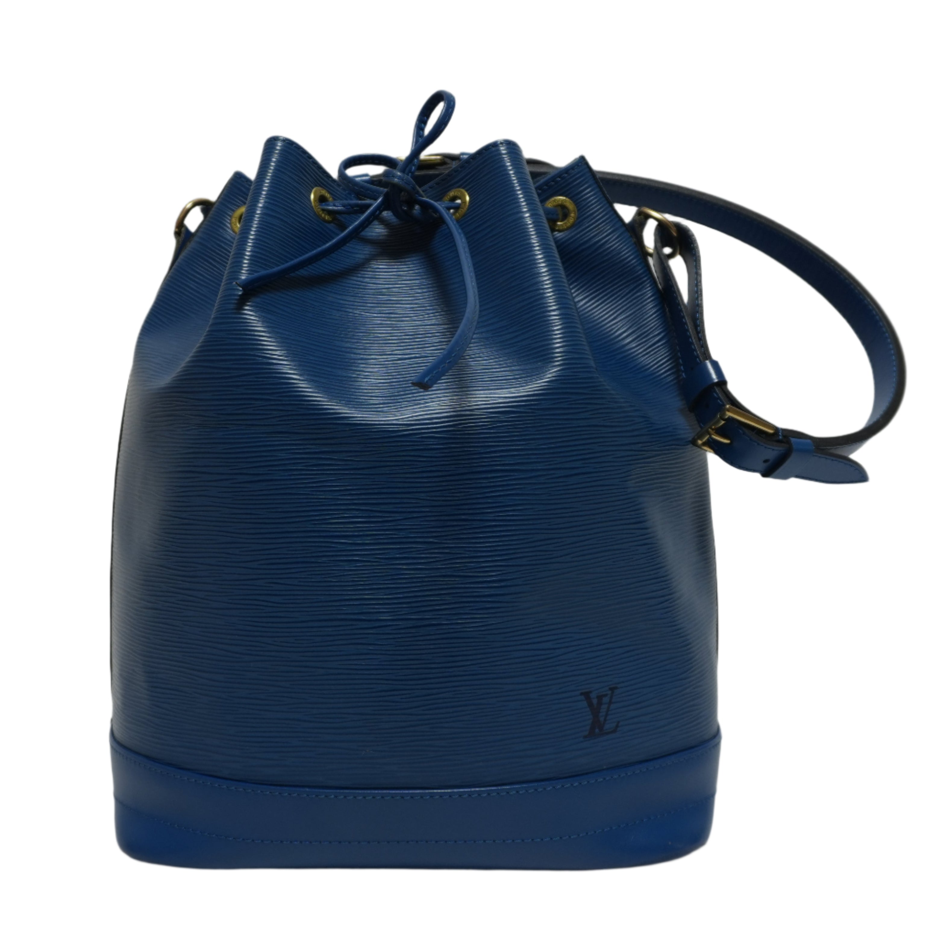 Louis Vuitton Epi Noe GM Bucket Shoulder Bag Blue Used