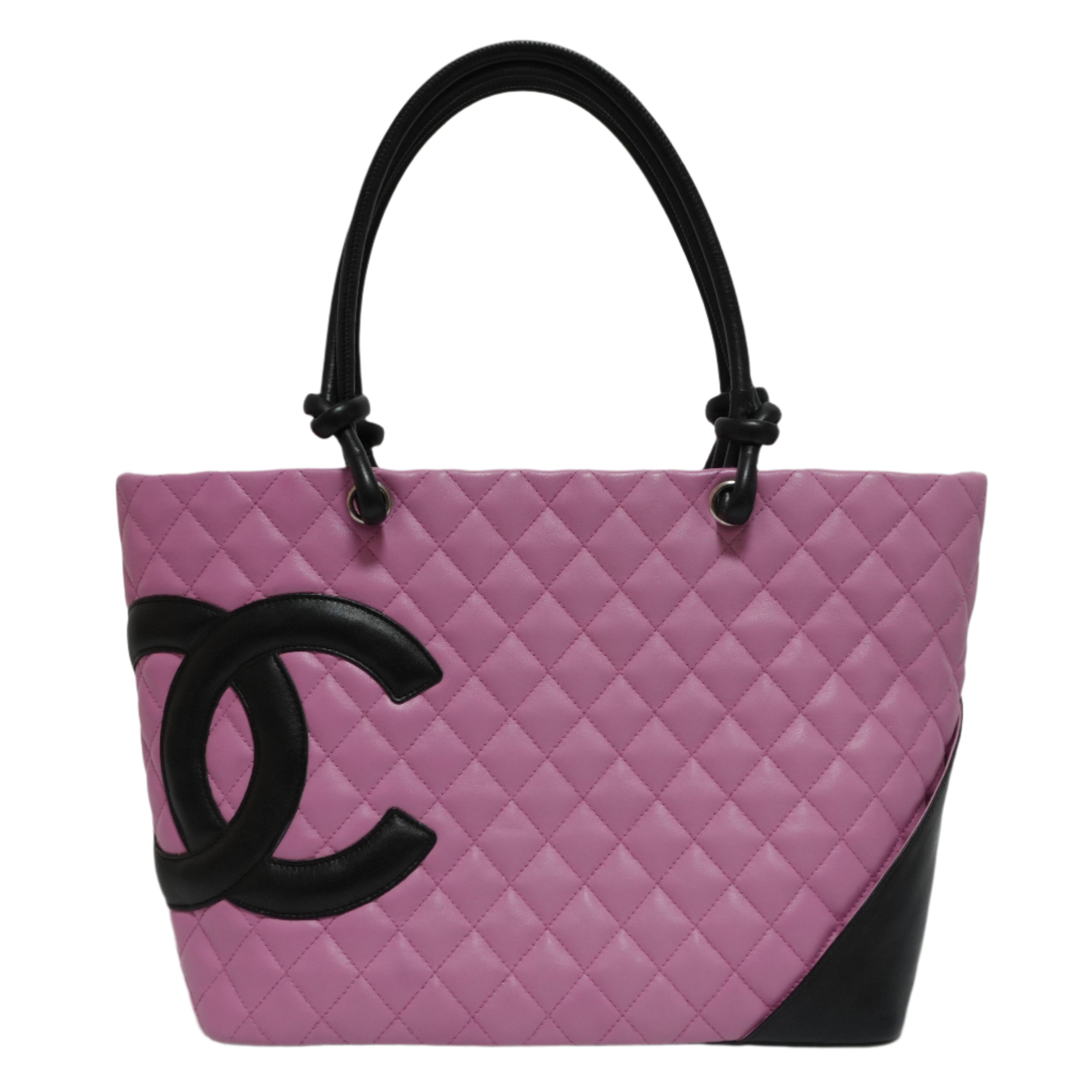 Chanel Cambon Tote Bag Pink Used