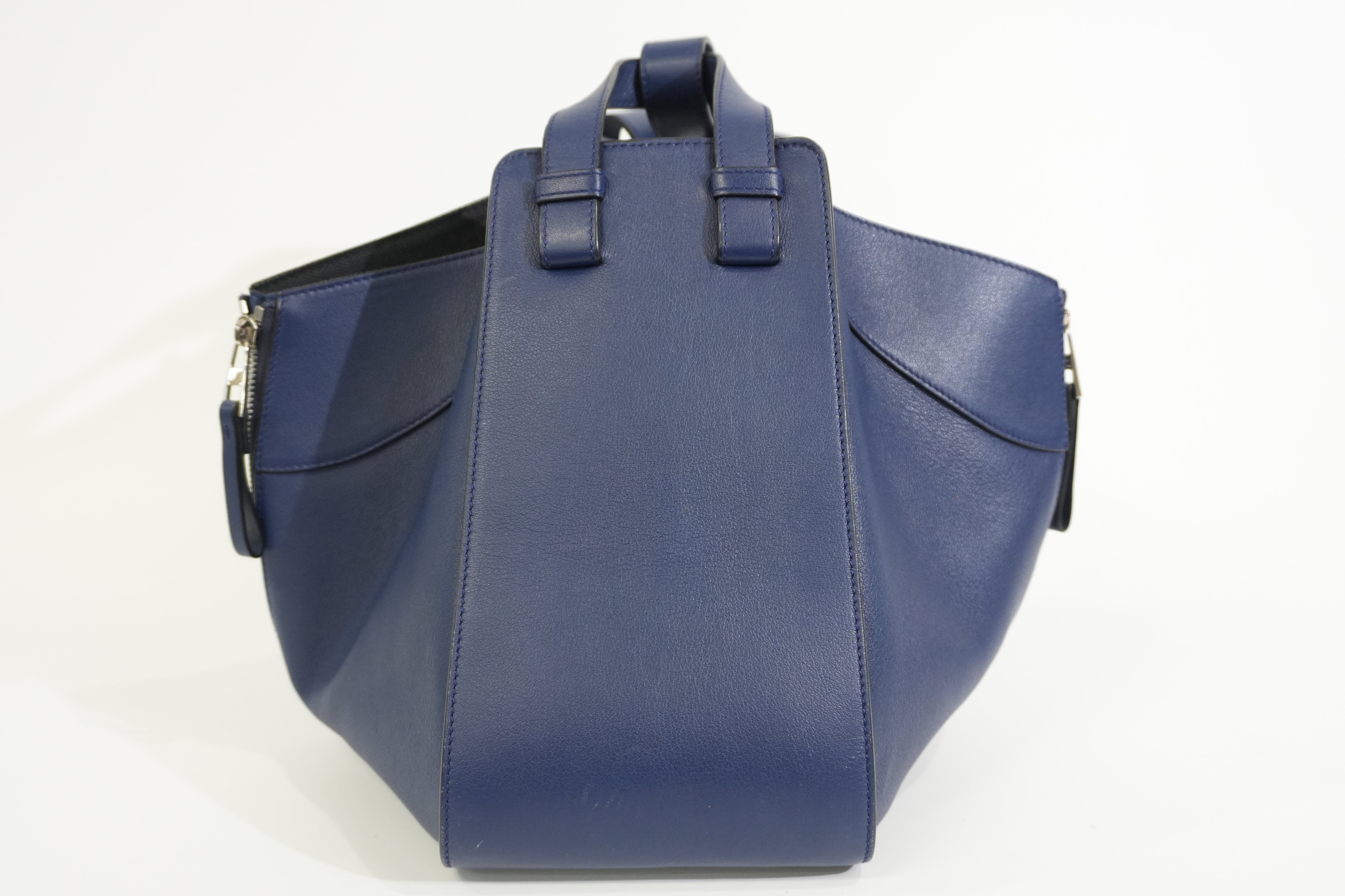 Pre-owned Loewe Hammock Shoulder Bag Navy Blue