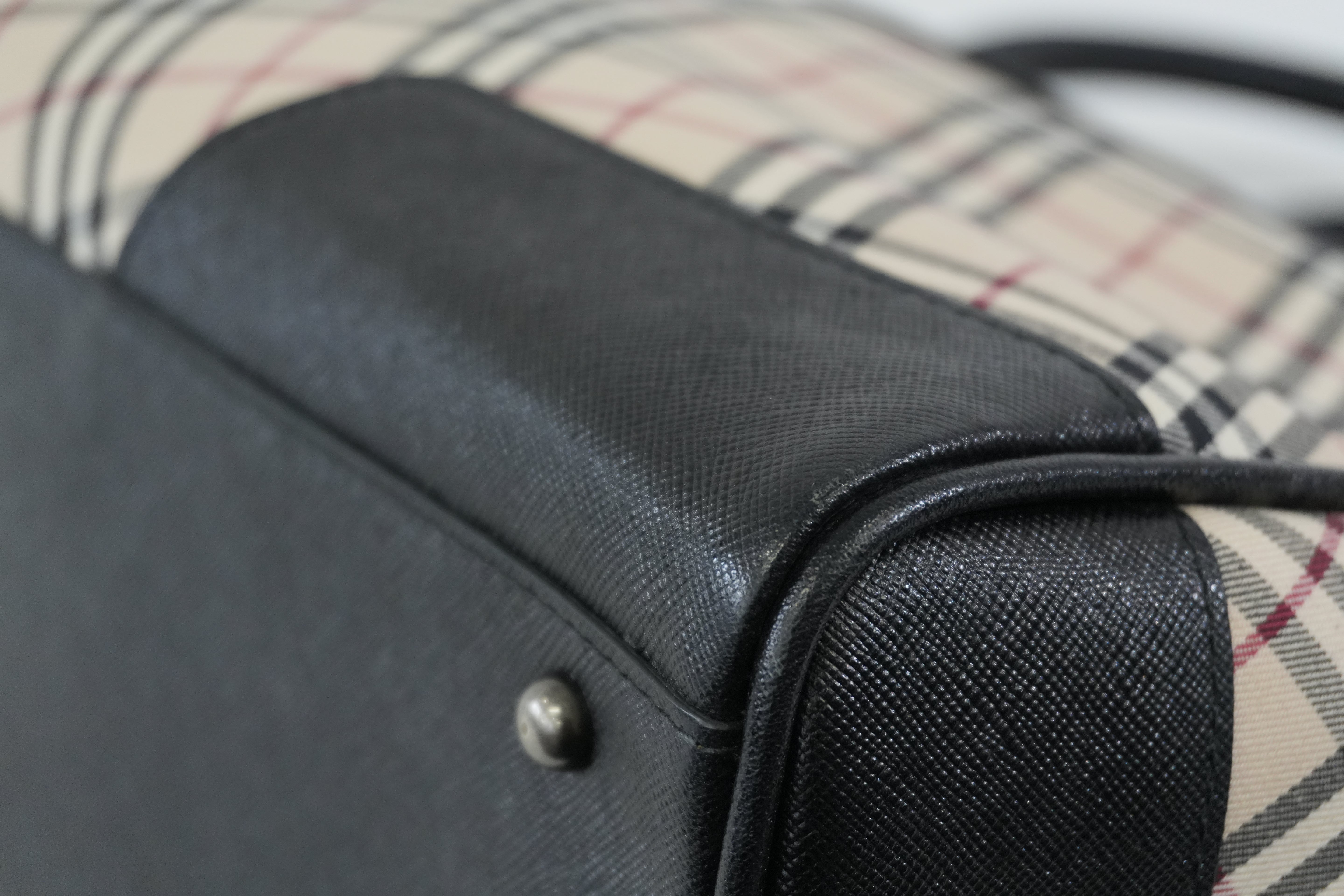 Pre-owned Burberry Nova Check Tote Bag Beige