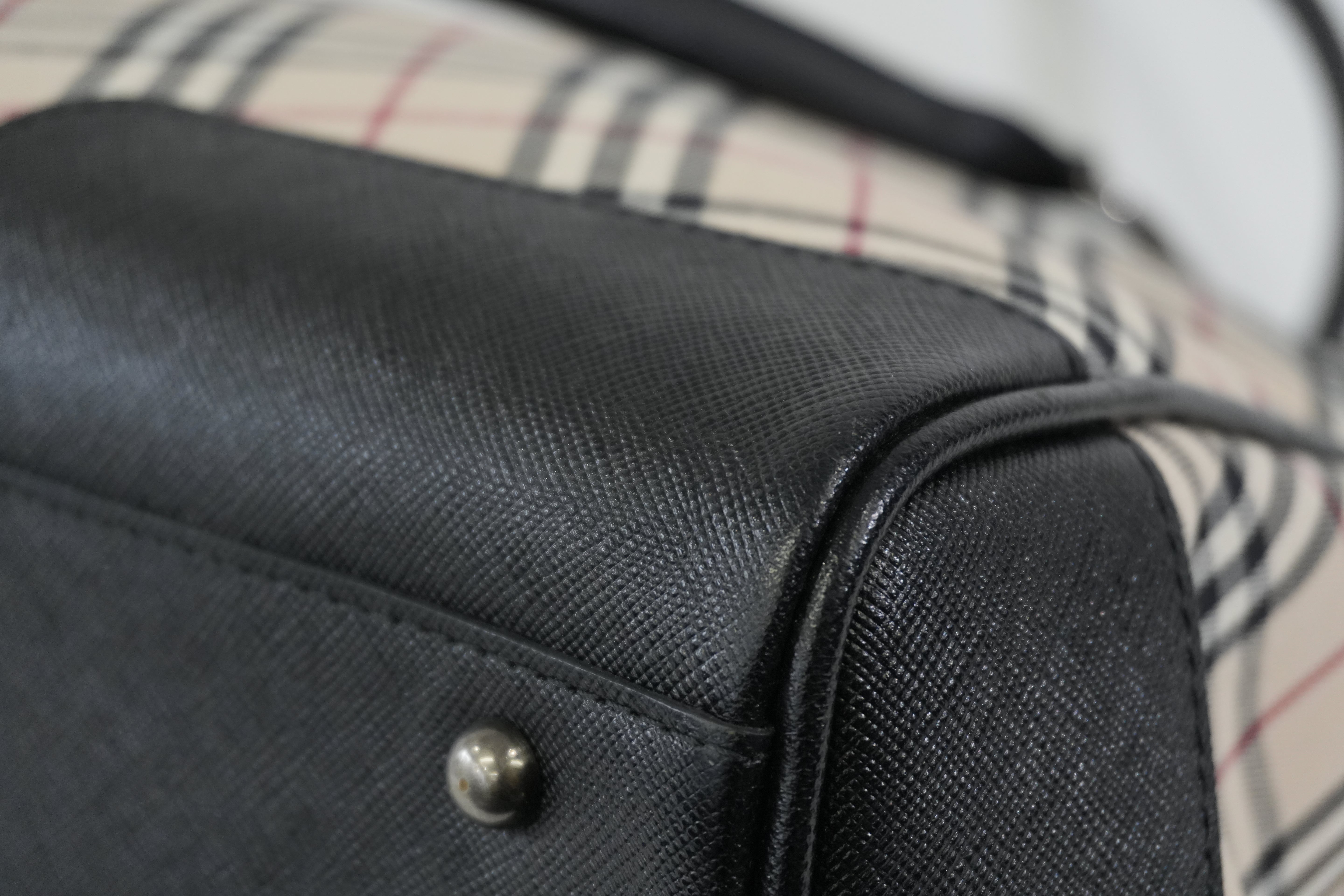 Pre-owned Burberry Nova Check Tote Bag Beige