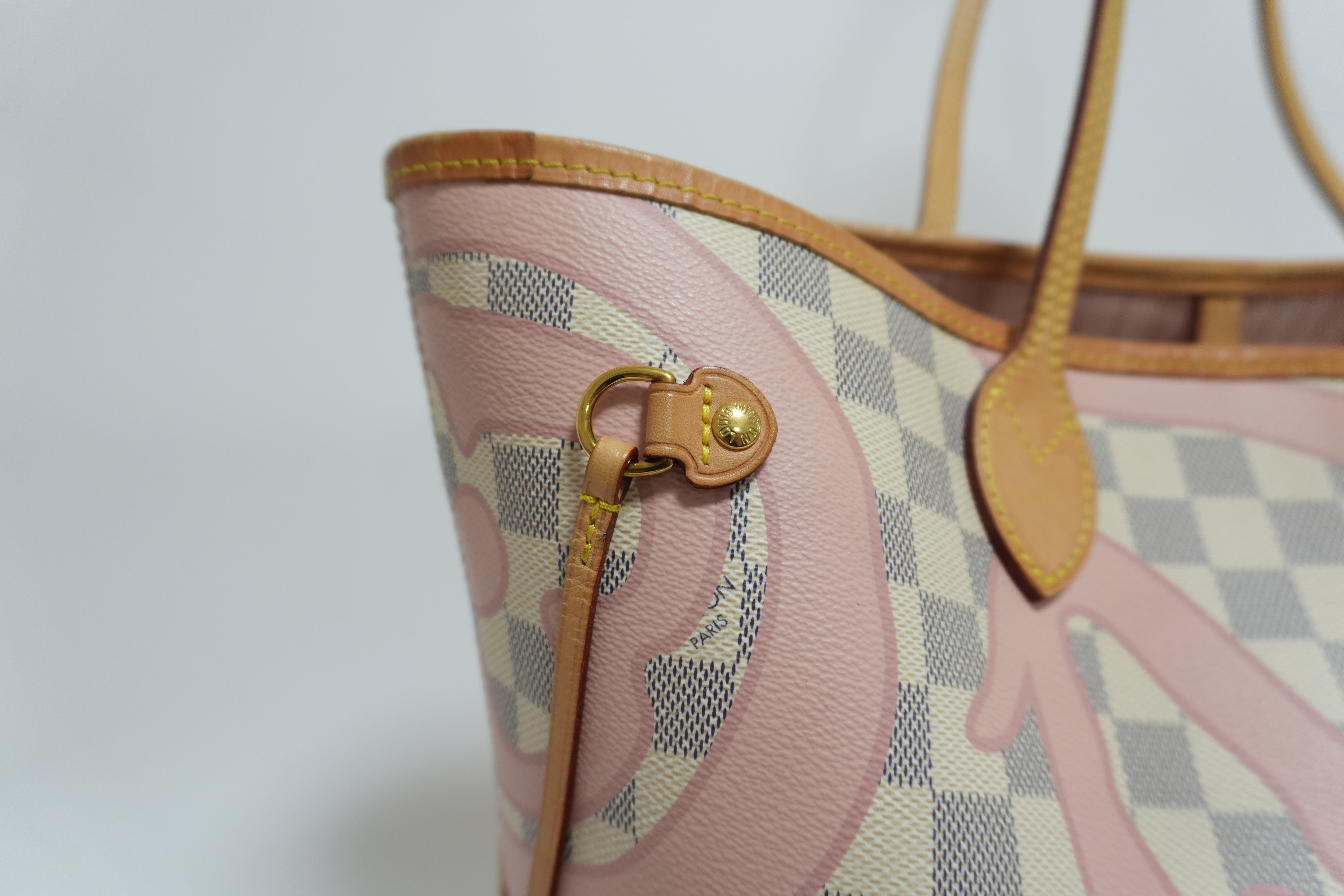 Louis Vuitton Neverfull MM Limited Edition Tahitienne with Pouch Used