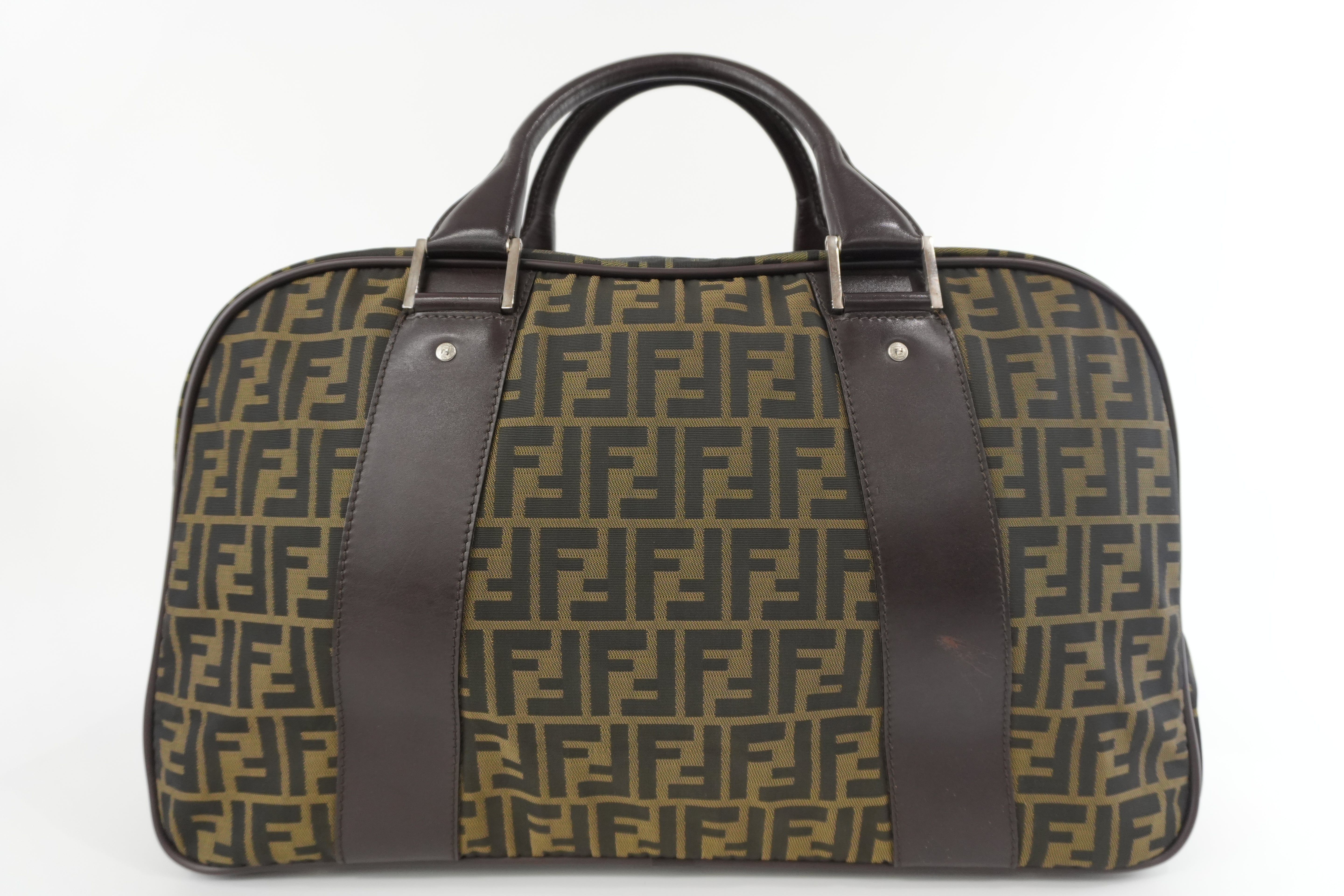 Fendi Zucca Duffle Bag Used