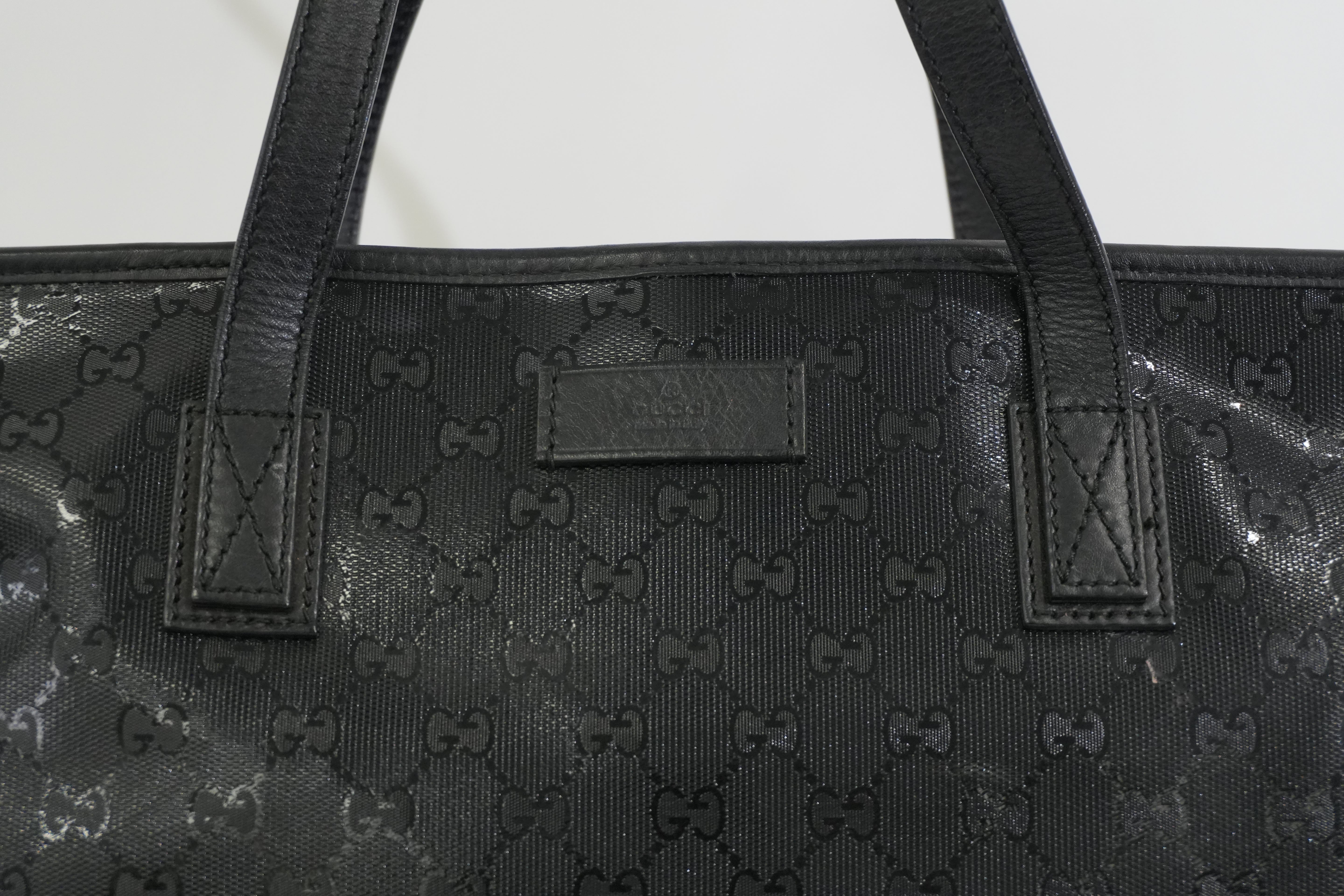 Pre-owned Gucci Guccisima Tote Bag Black