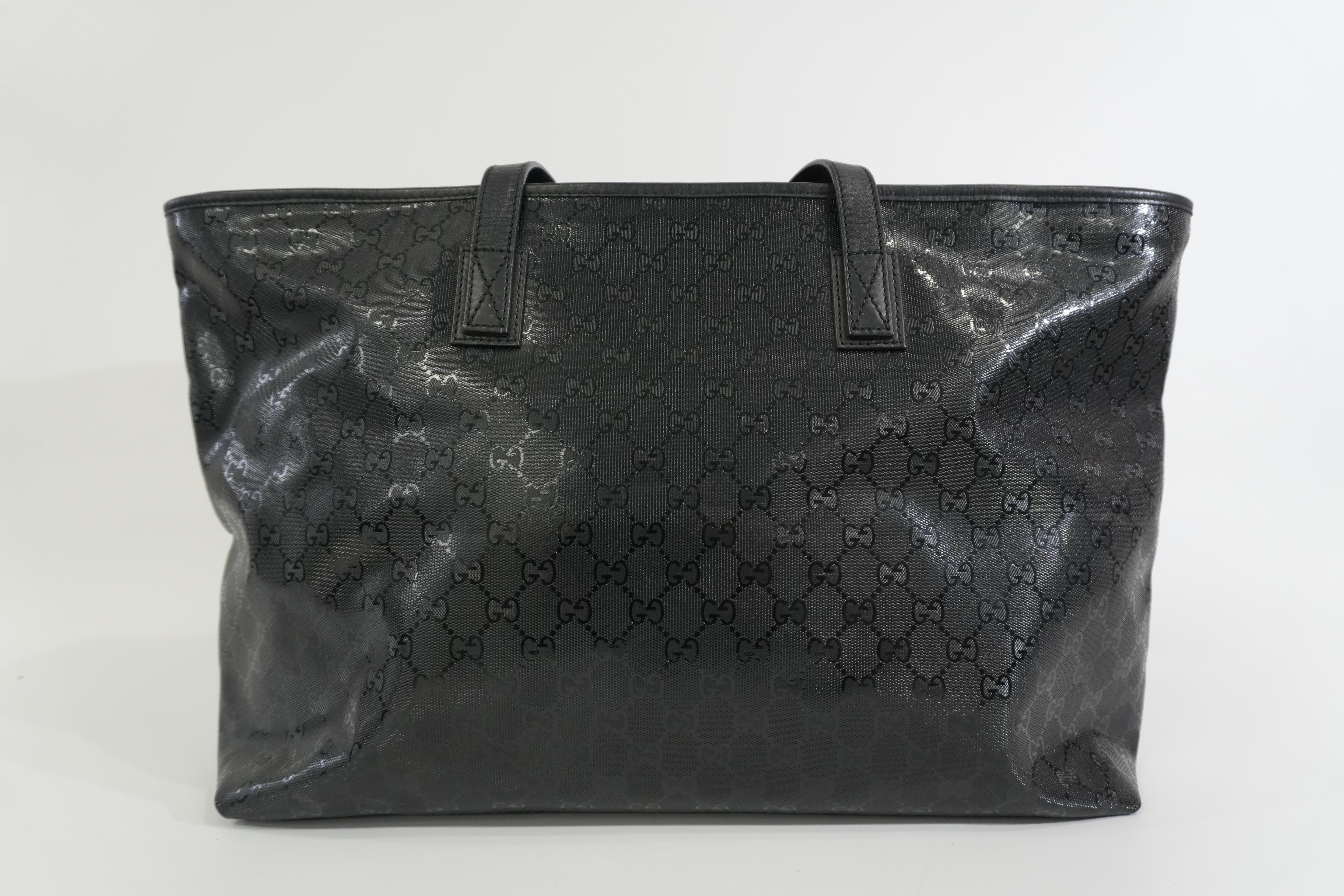 Pre-owned Gucci Guccisima Tote Bag Black