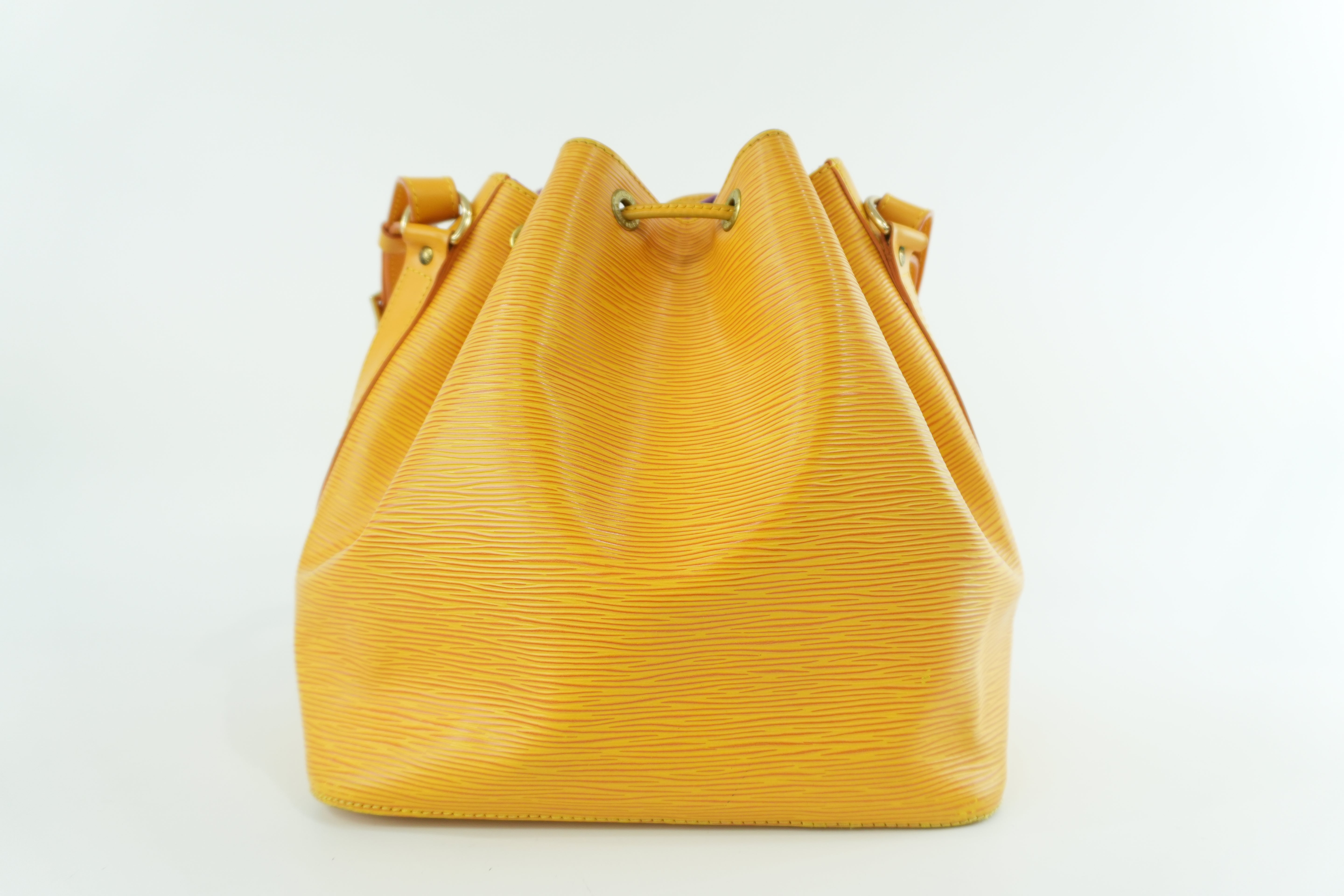 Louis Vuitton Noe PM Shoulder Bag Epi Yellow Used
