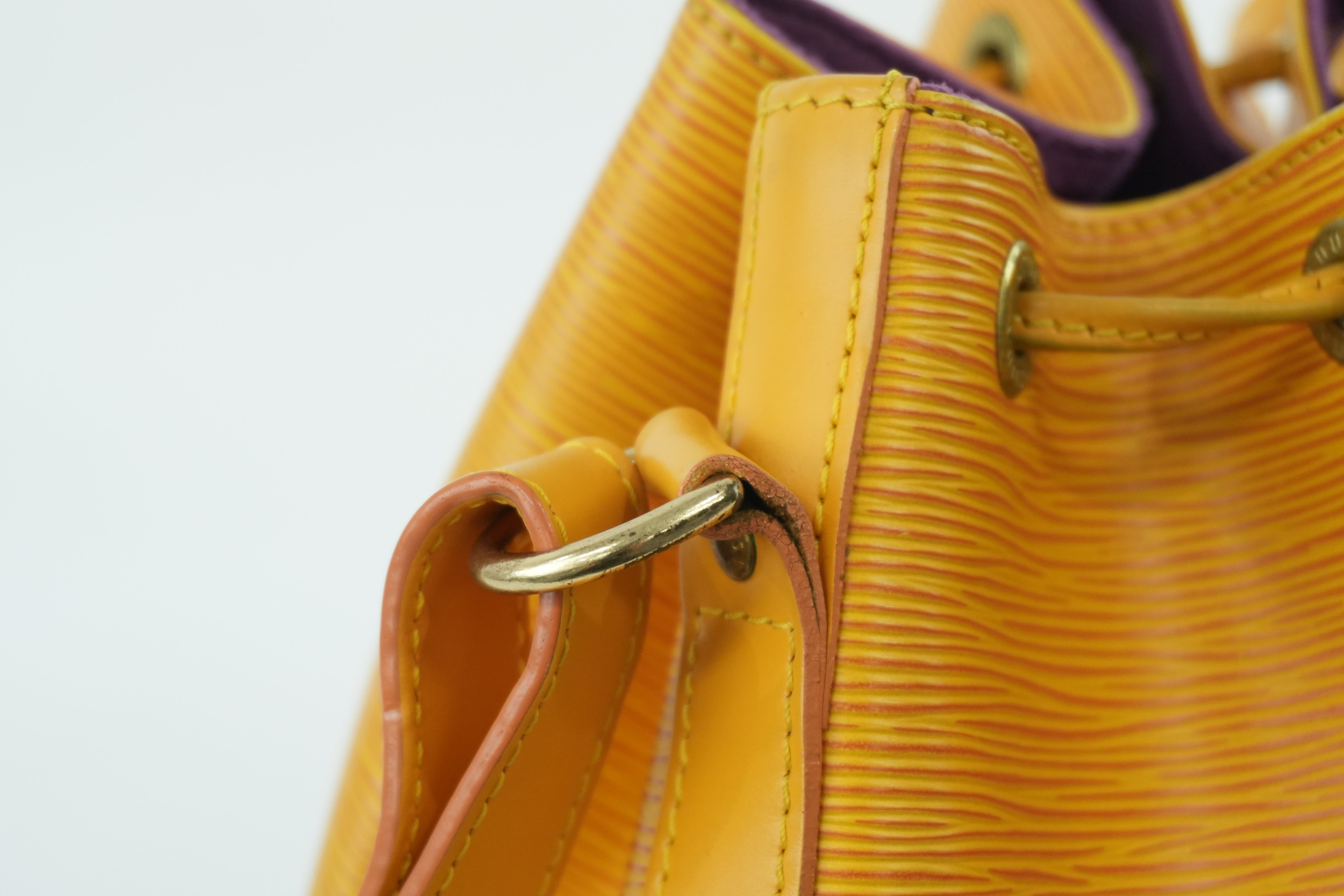 Louis Vuitton Noe PM Shoulder Bag Epi Yellow Used