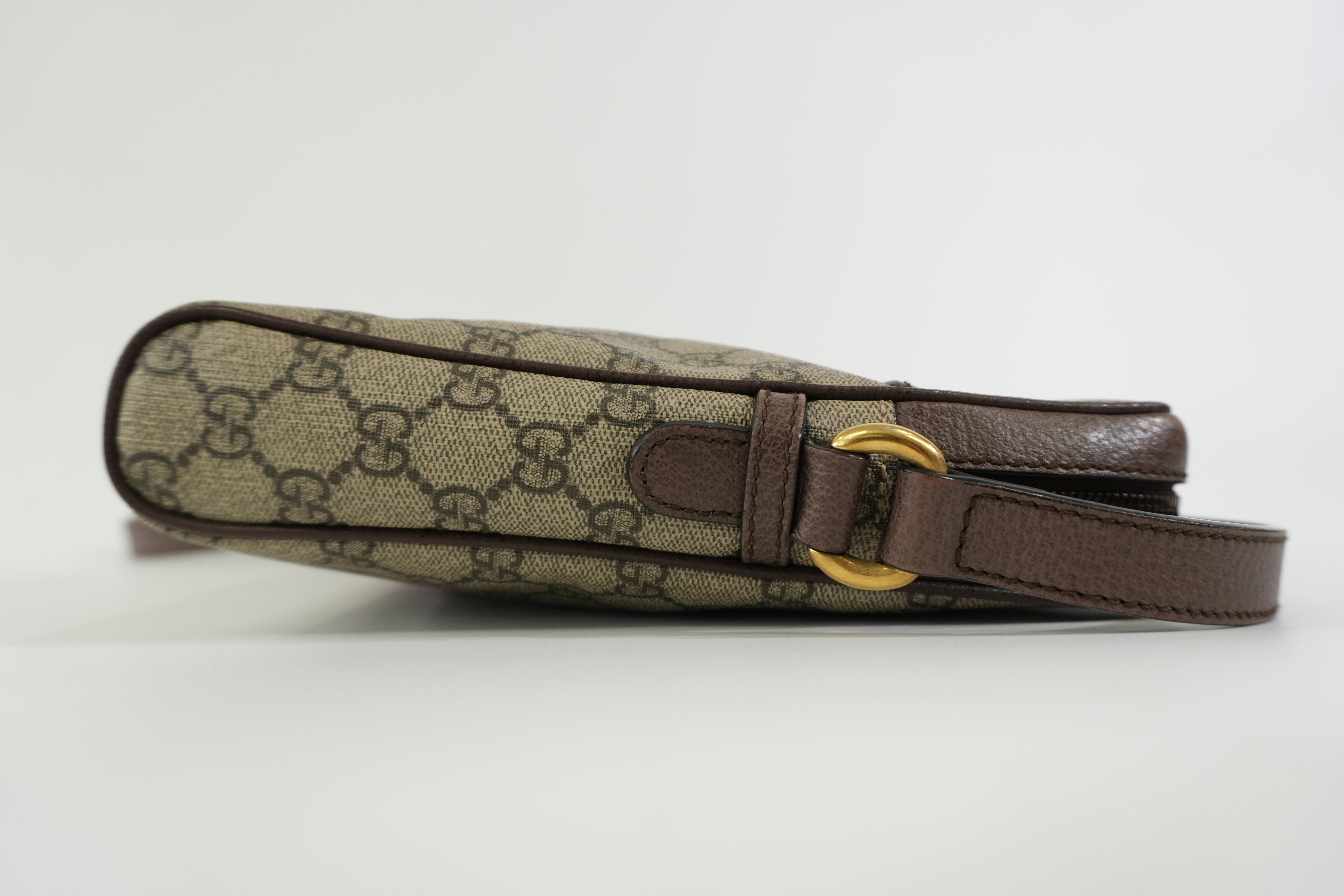 Pre-owned Gucci Ophidia Shoulder Bag Brown