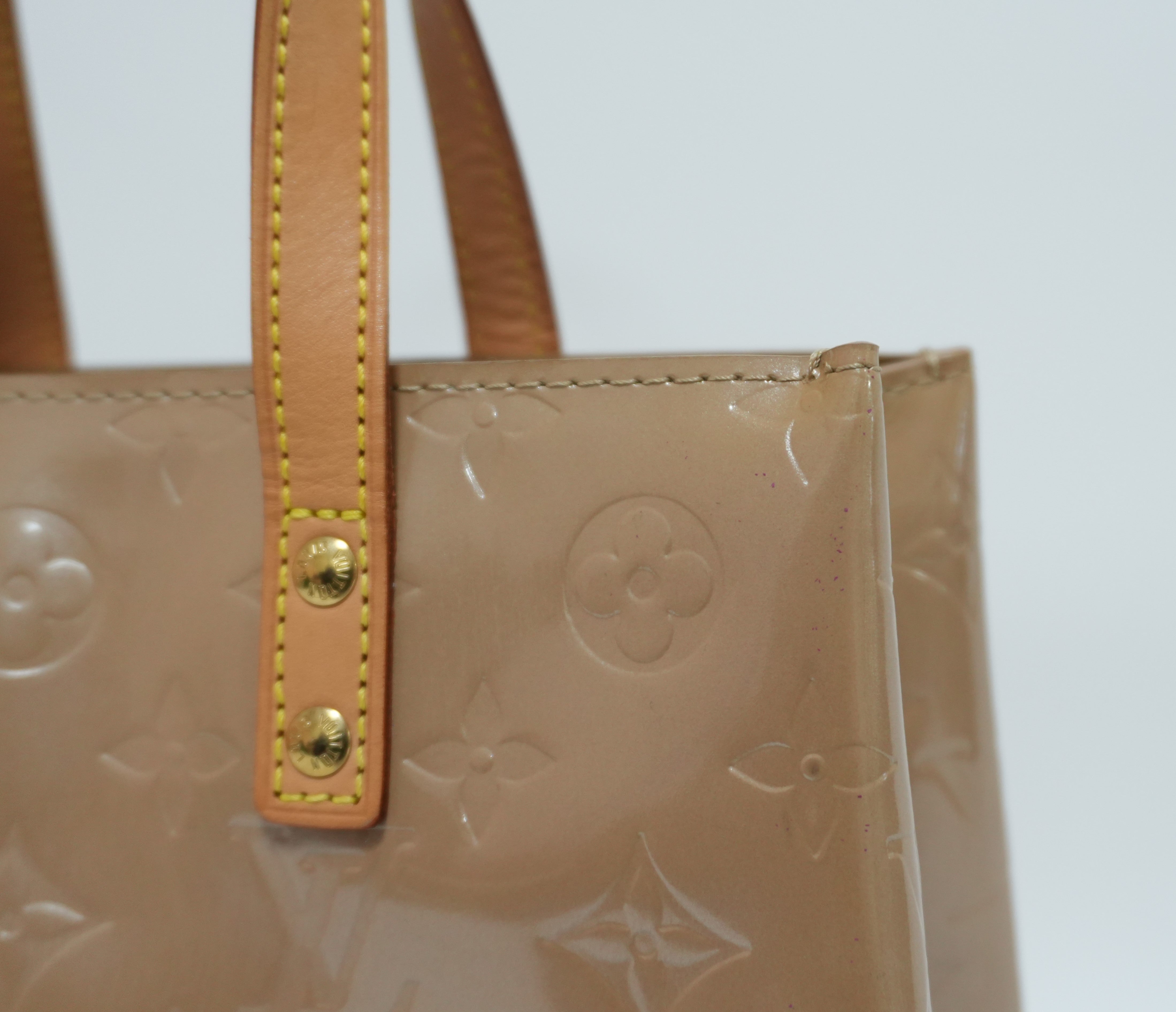 Louis Vuitton Vernis Reade PM Beige Used