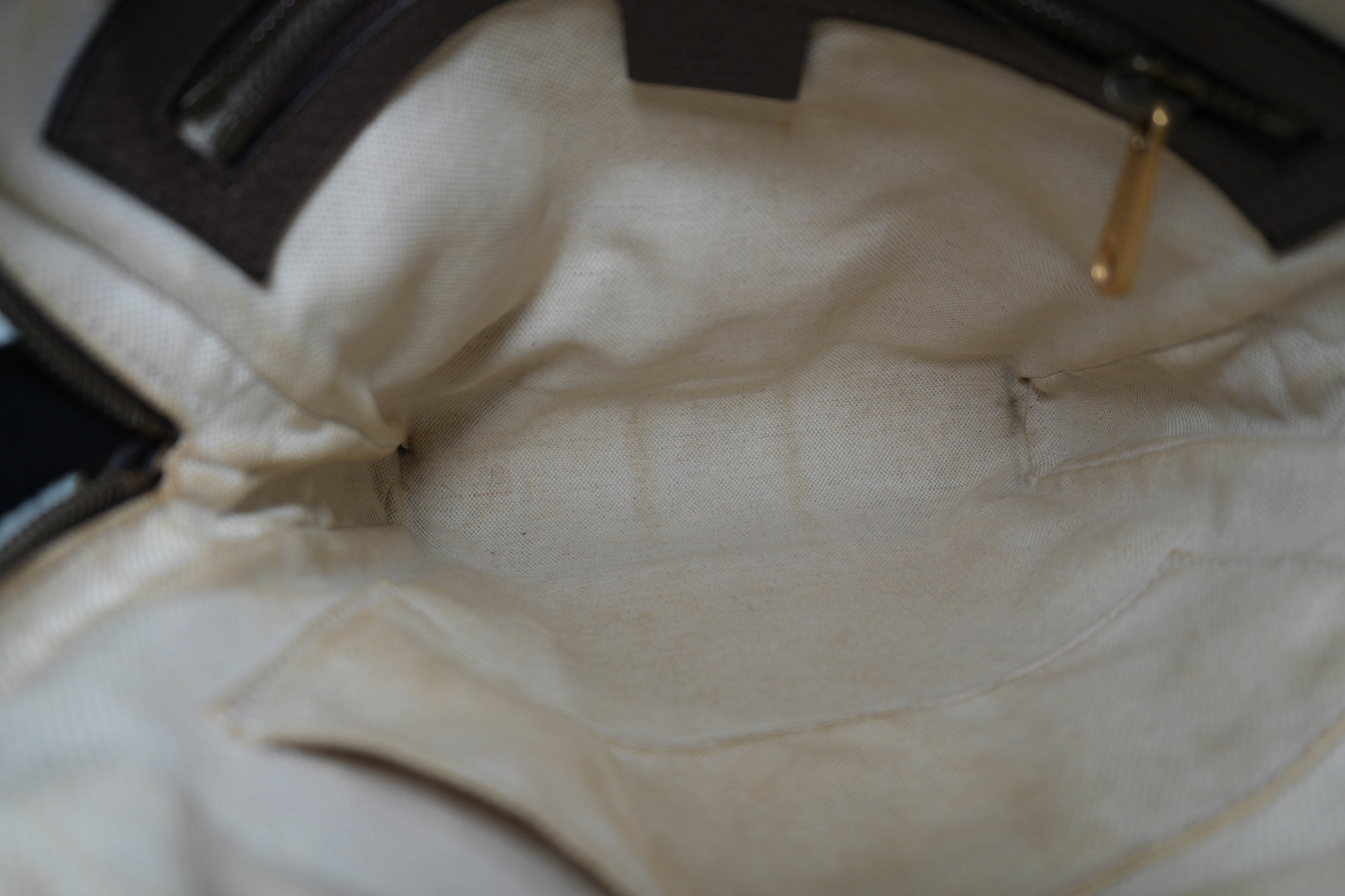 Pre-owned Gucci Ophidia Shoulder Bag Brown