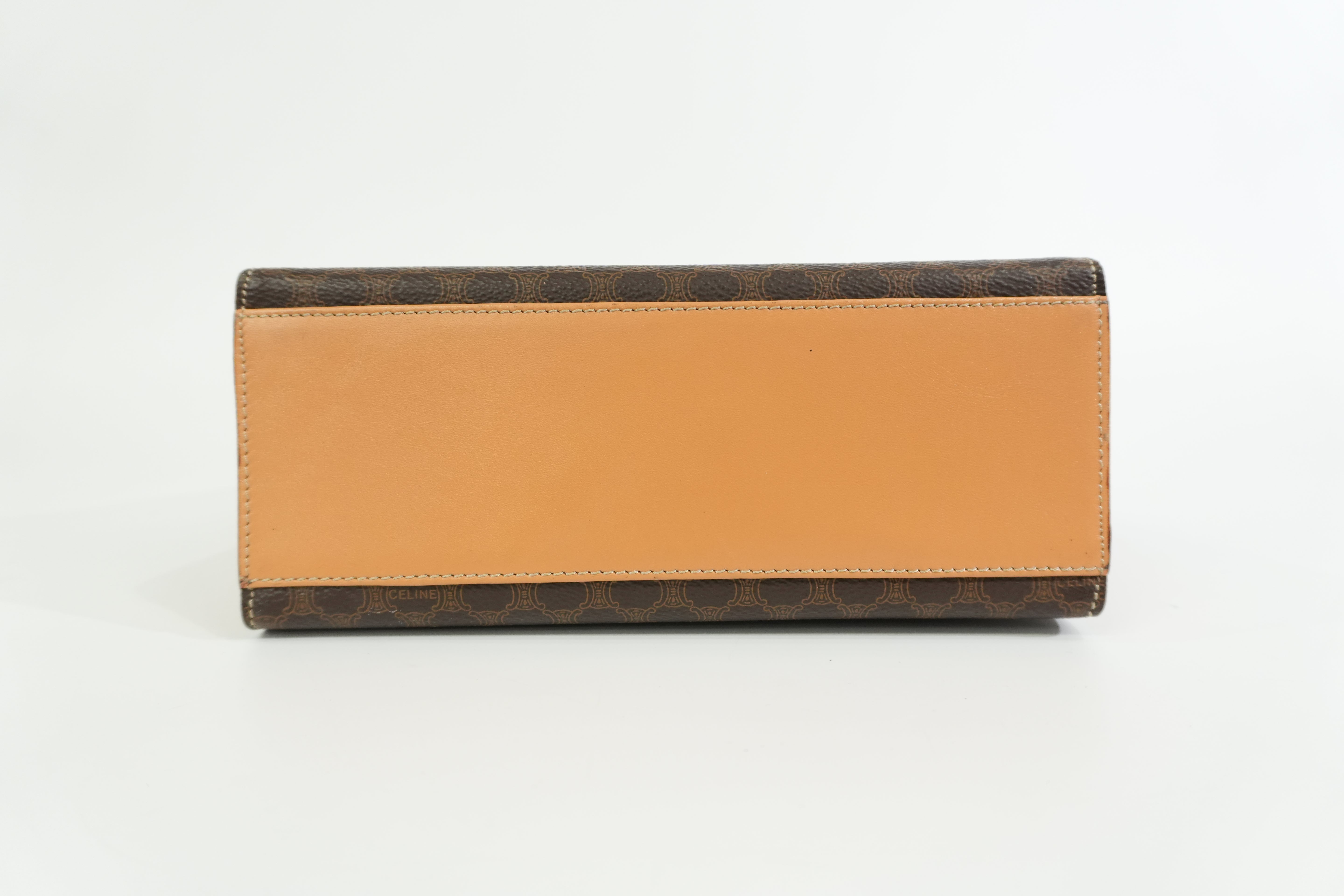 Pre-owned Celine Top Handle Handbag Brown