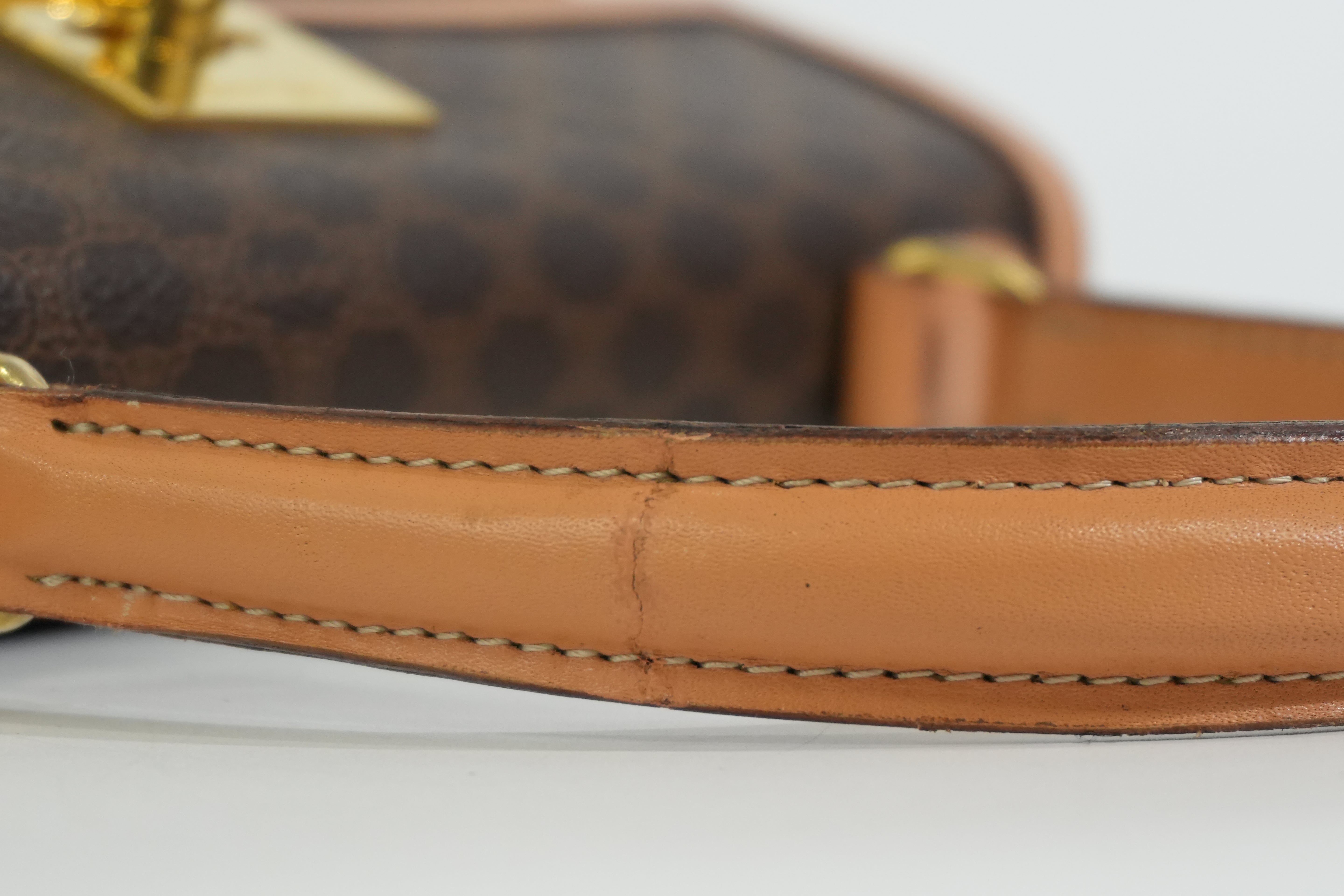 Pre-owned Celine Top Handle Handbag Brown