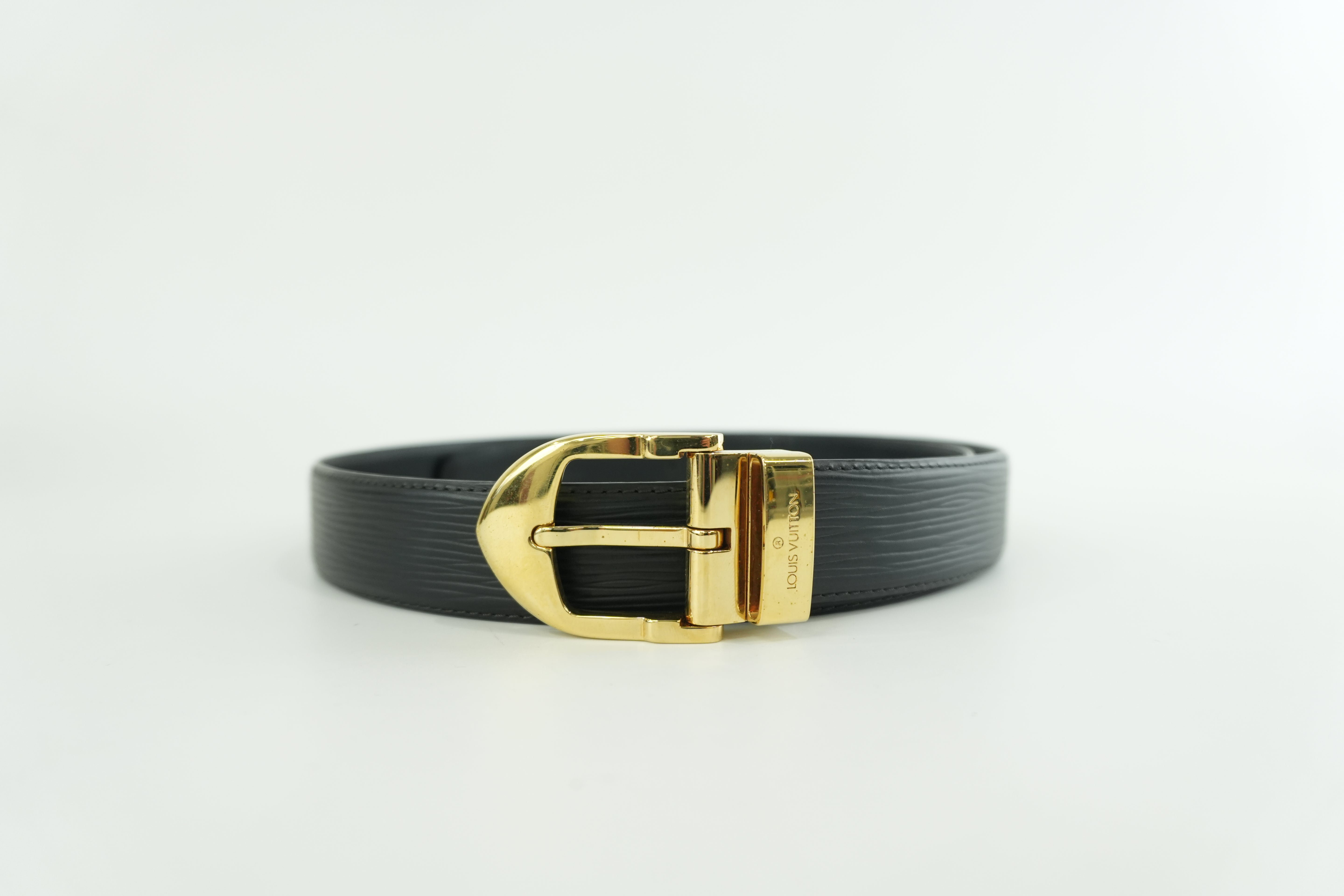 Louis Vuitton Epi Belt Size 110 Black Used